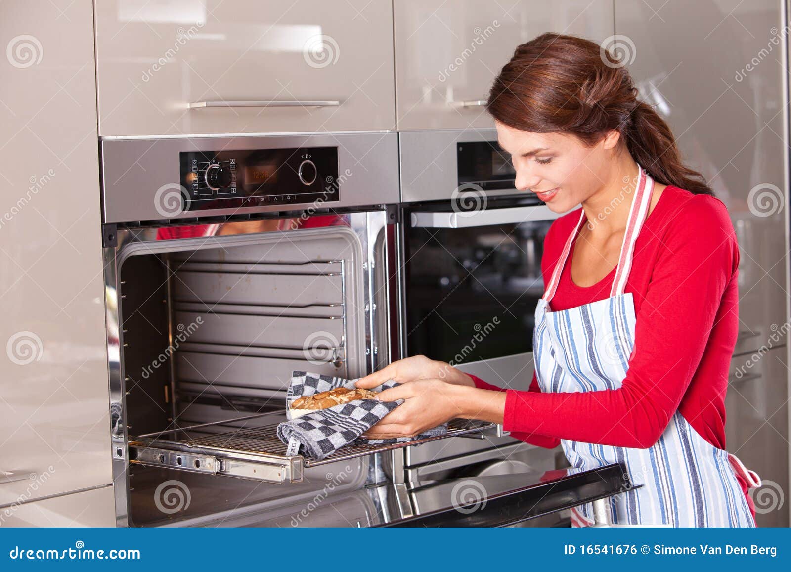 Taking the cake out stock photo. Image of caucasian, chef 16541676
