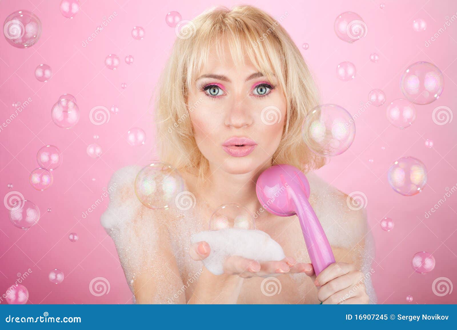Taking a shower stock image. Image of camera, femininity 16907245