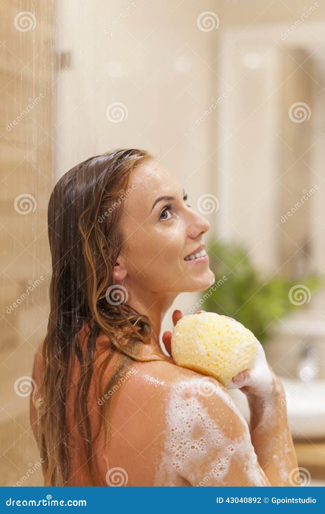 Taking Shower Stock Photo Im