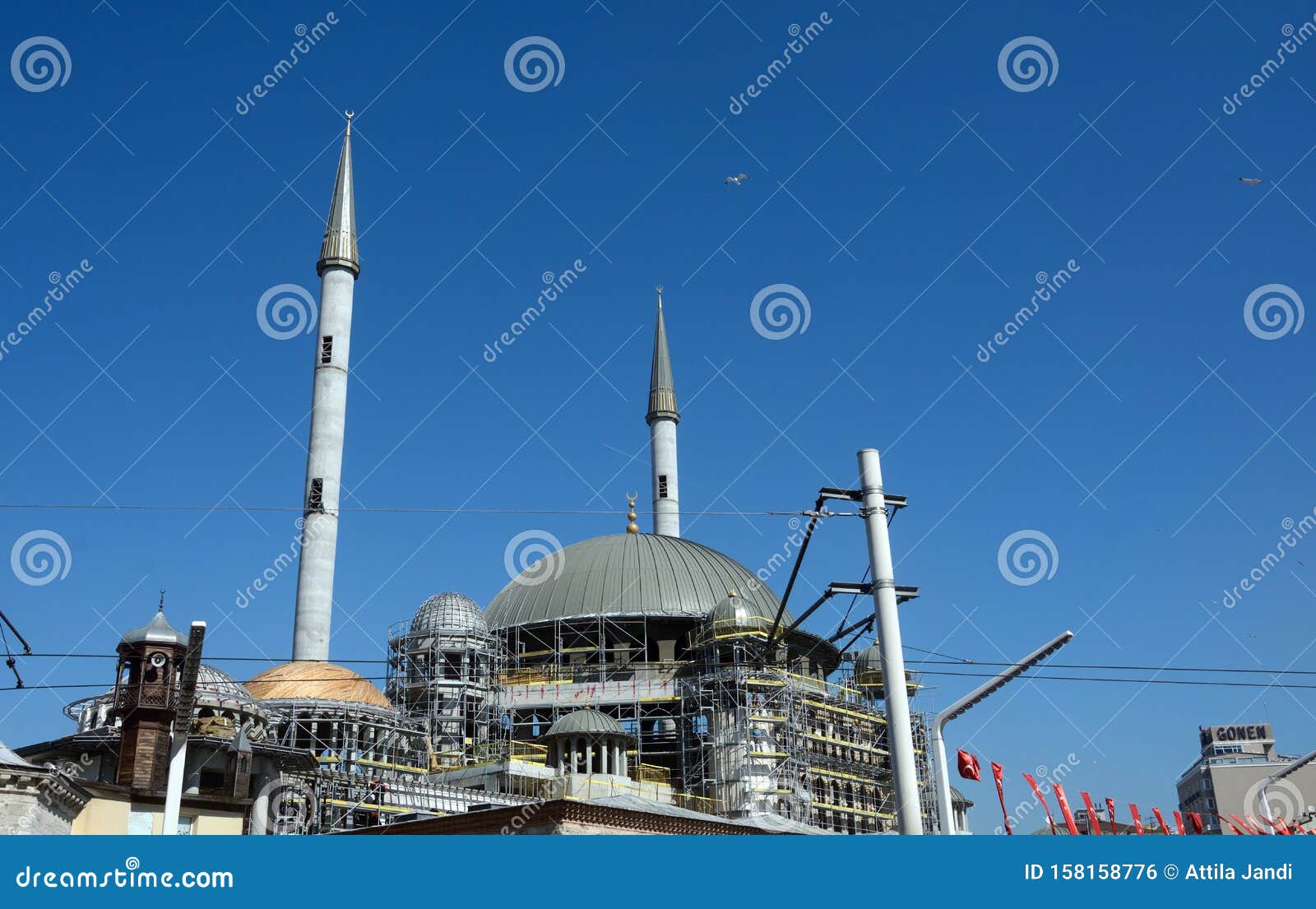 the taksim mosque, istanbul, turkey