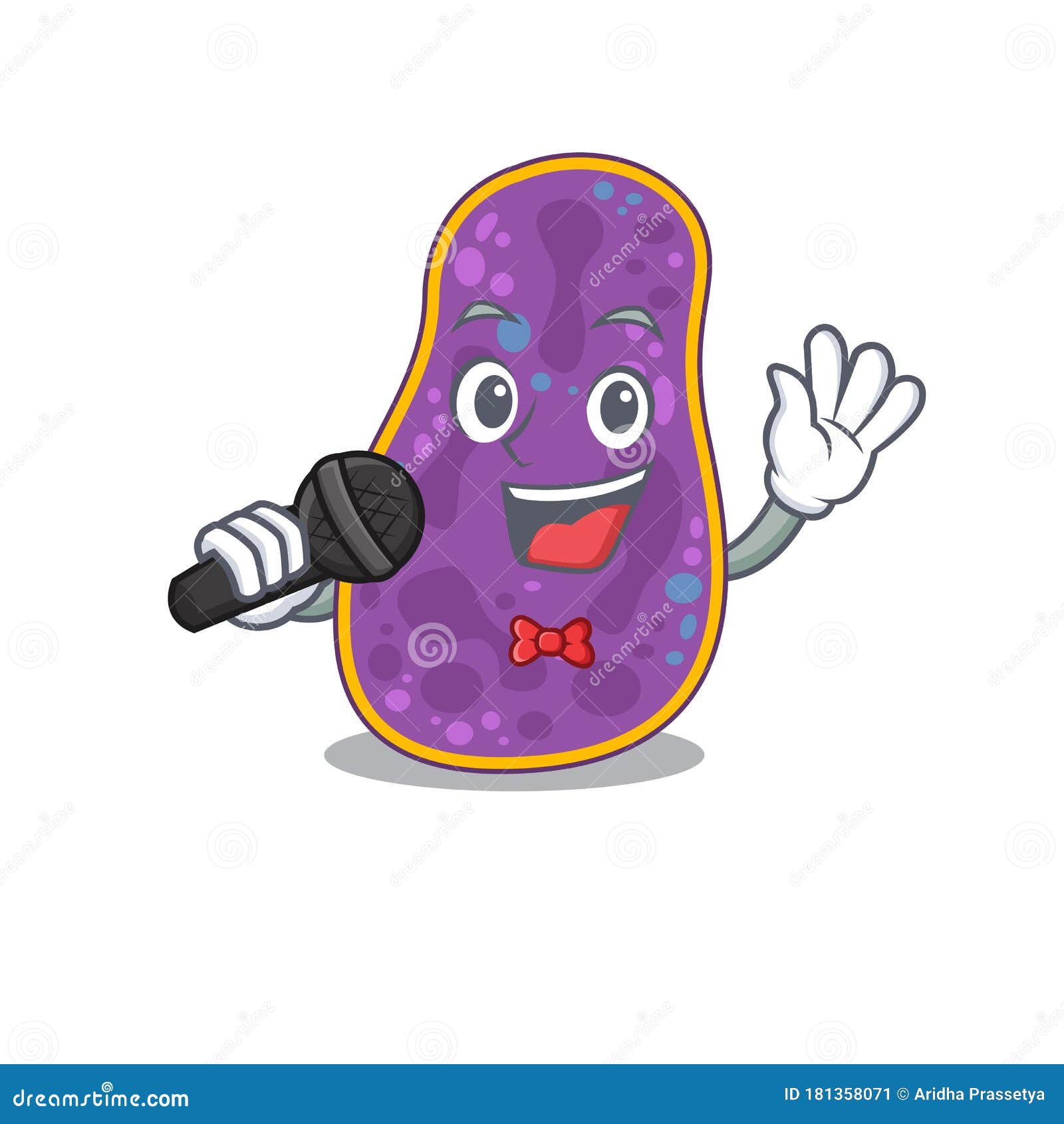 Talented Singer of Shigella Sp. Bacteria Cartoon Character Holding a  Microphone Stock Vector - Illustration of emoticon, epidemy: 181358071