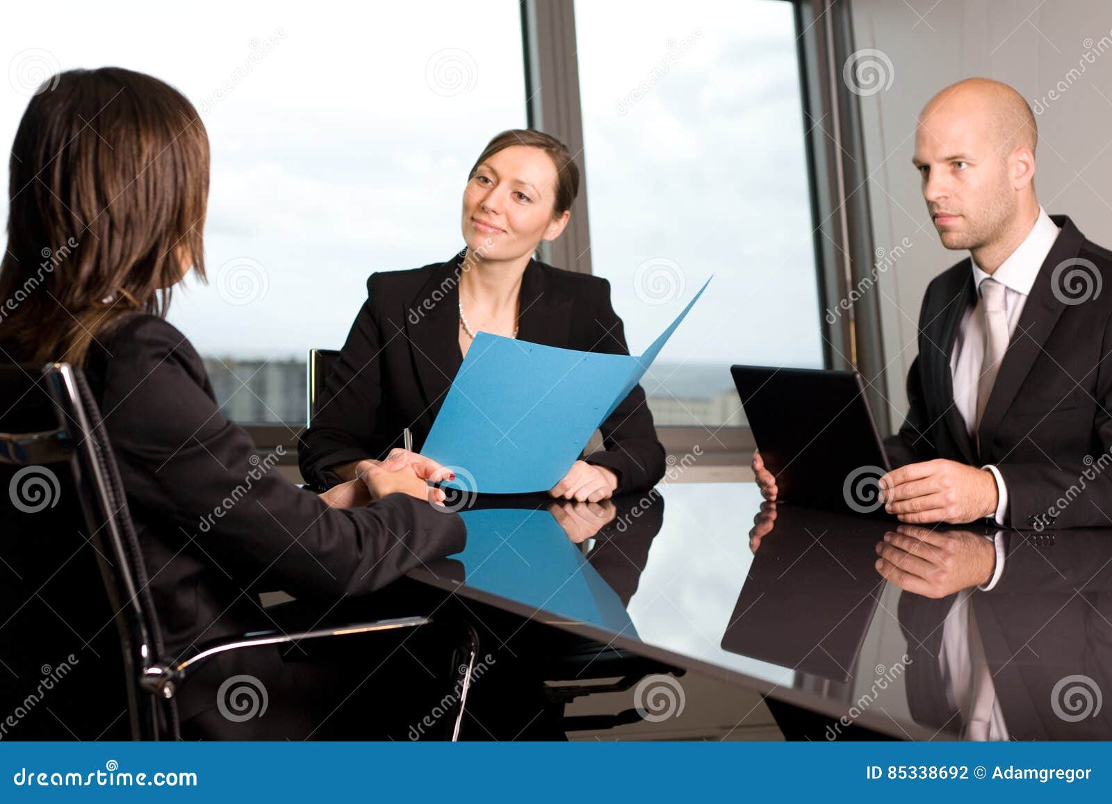 Talk in a bank stock photo. Image of consultation, loan - 85338692
