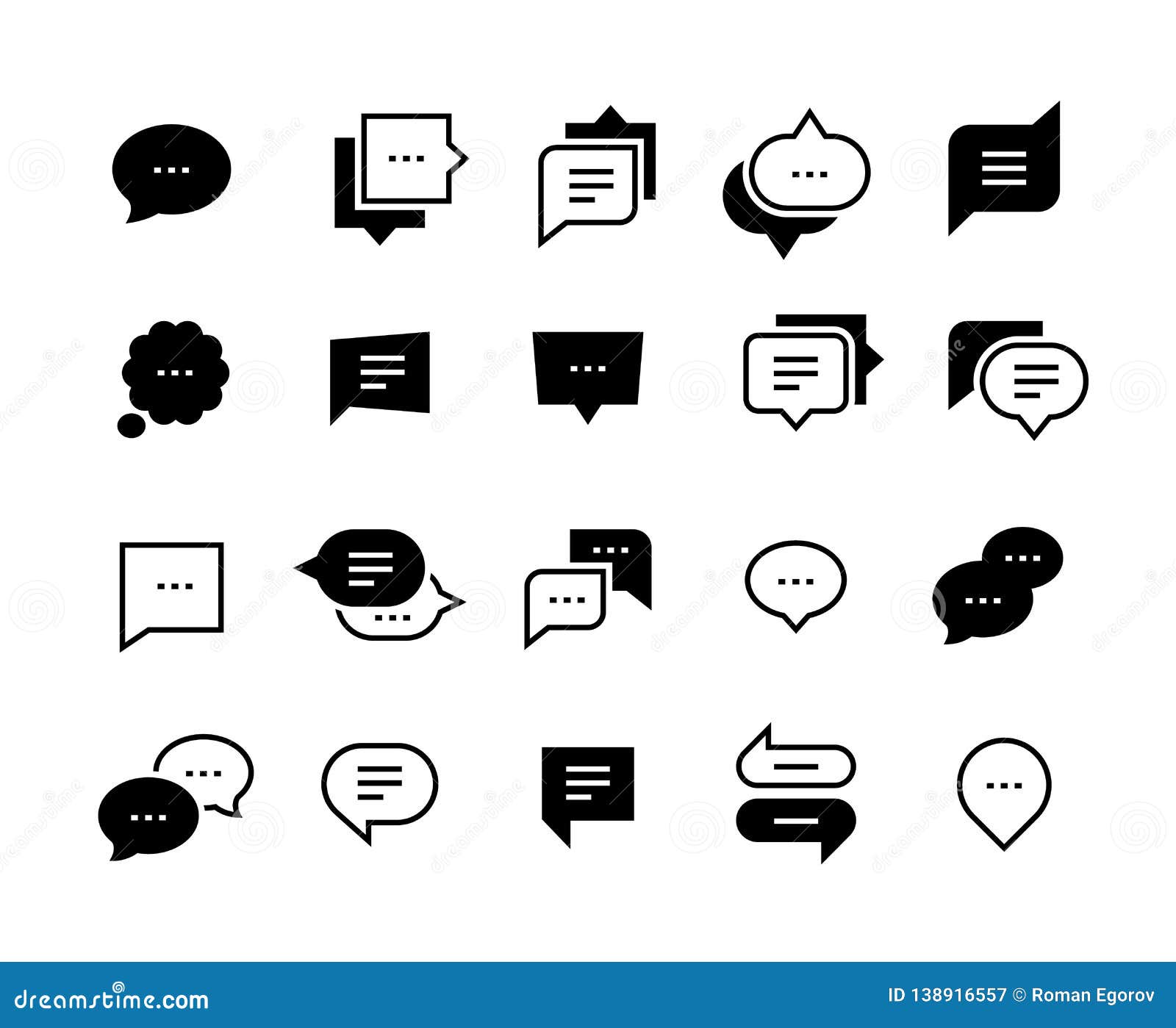 talk bubble icons. chat message , social conversation, dialog speech balloon, web chat application . 