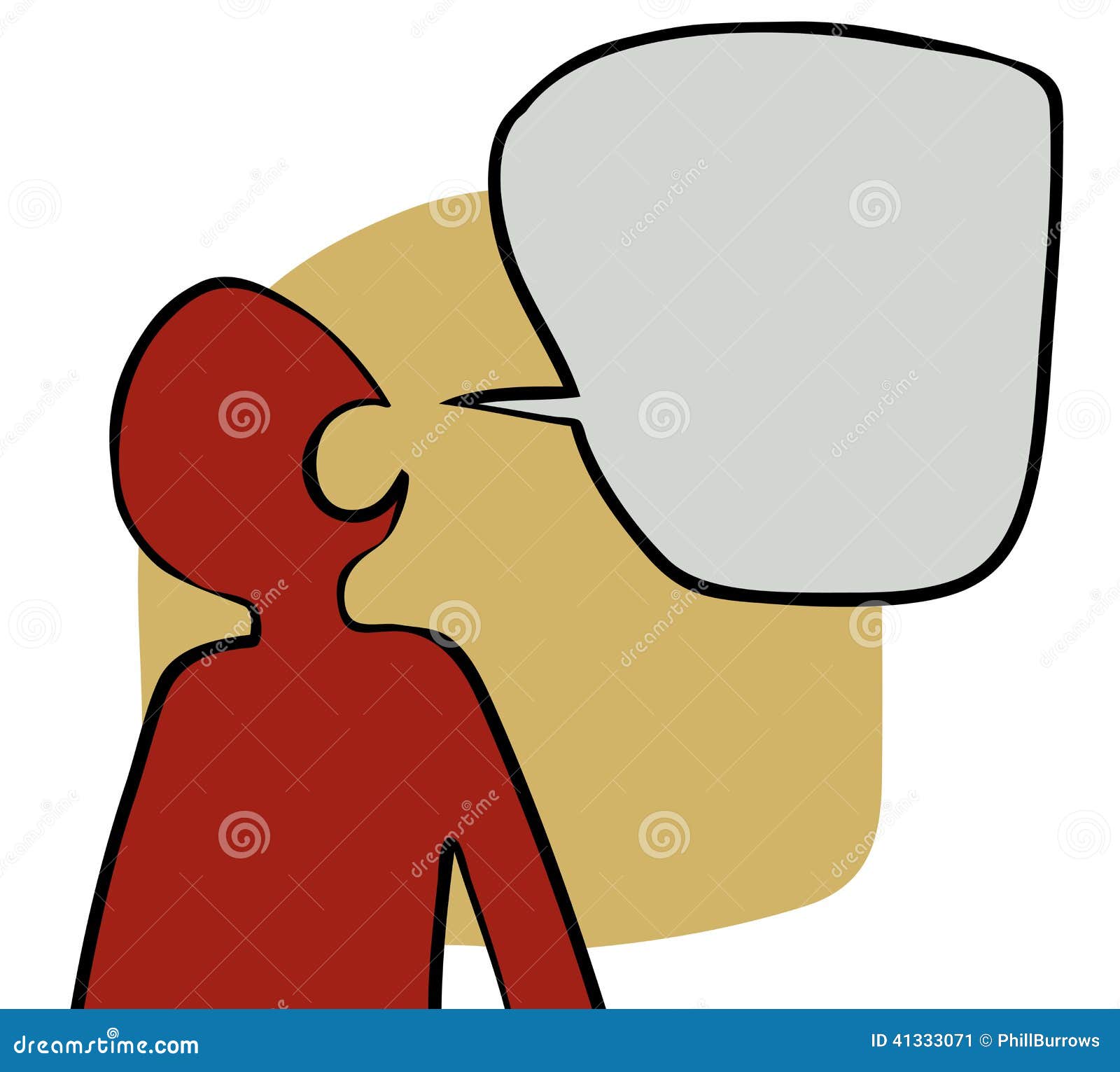 Talking head stock vector. Illustration of speech, young 41333071