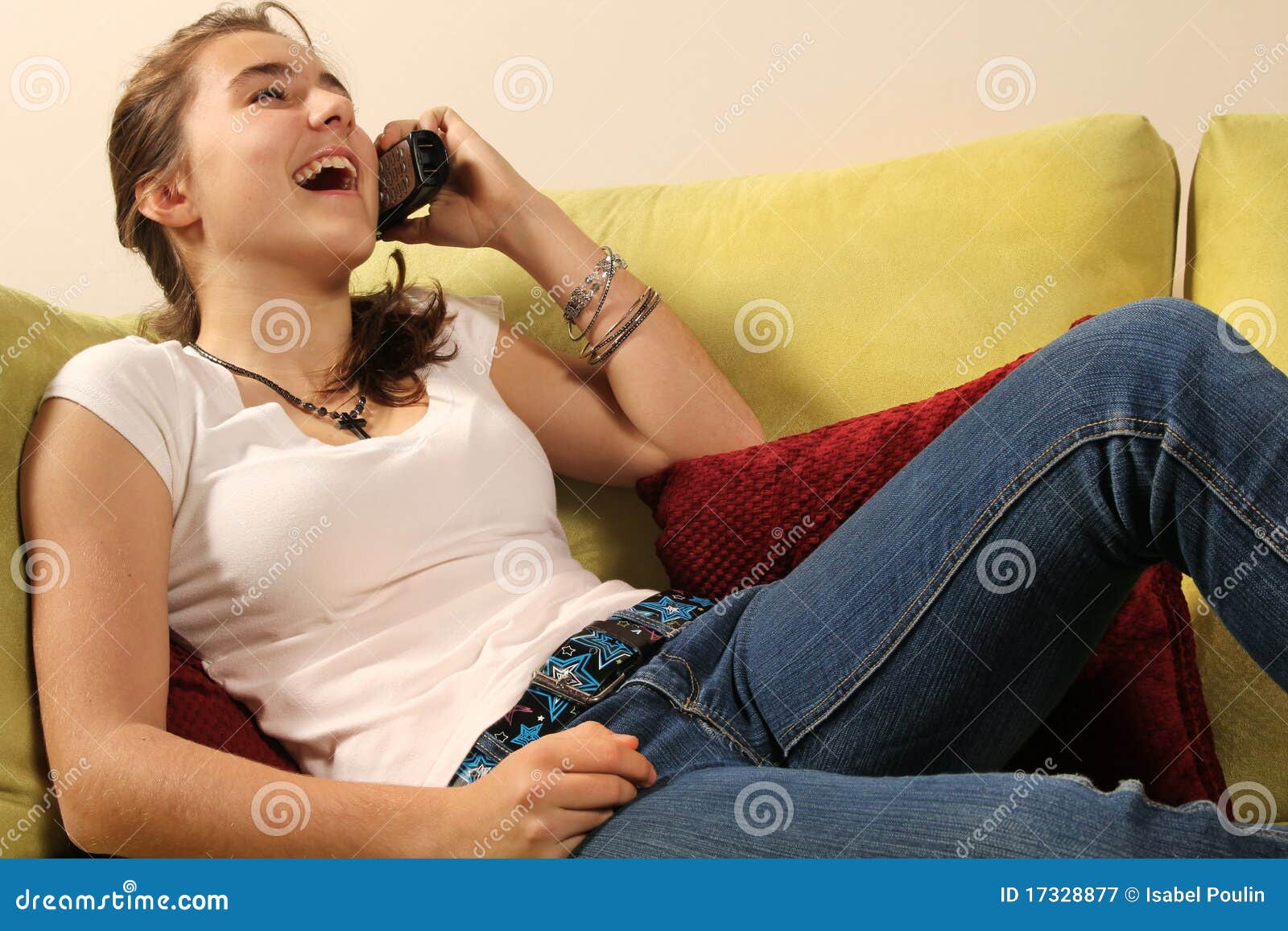 Talking On Phone Stock Image Image Of Talking Phone