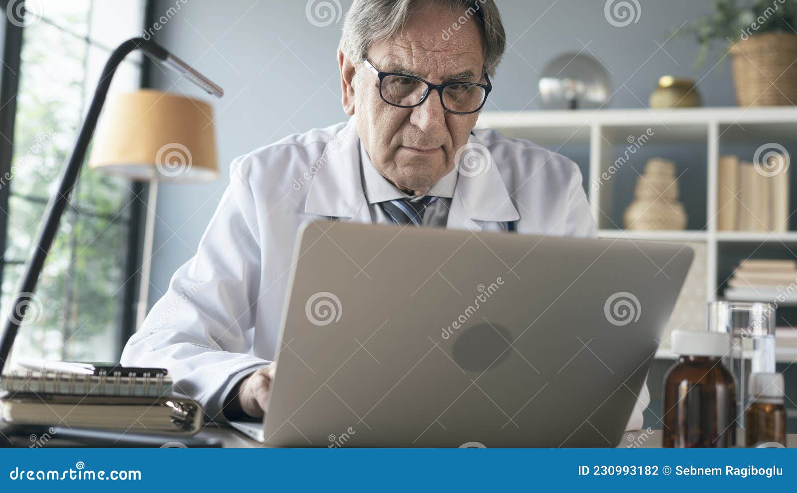 Talking by Video Call on Computer Stock Photo - Image of medical ...