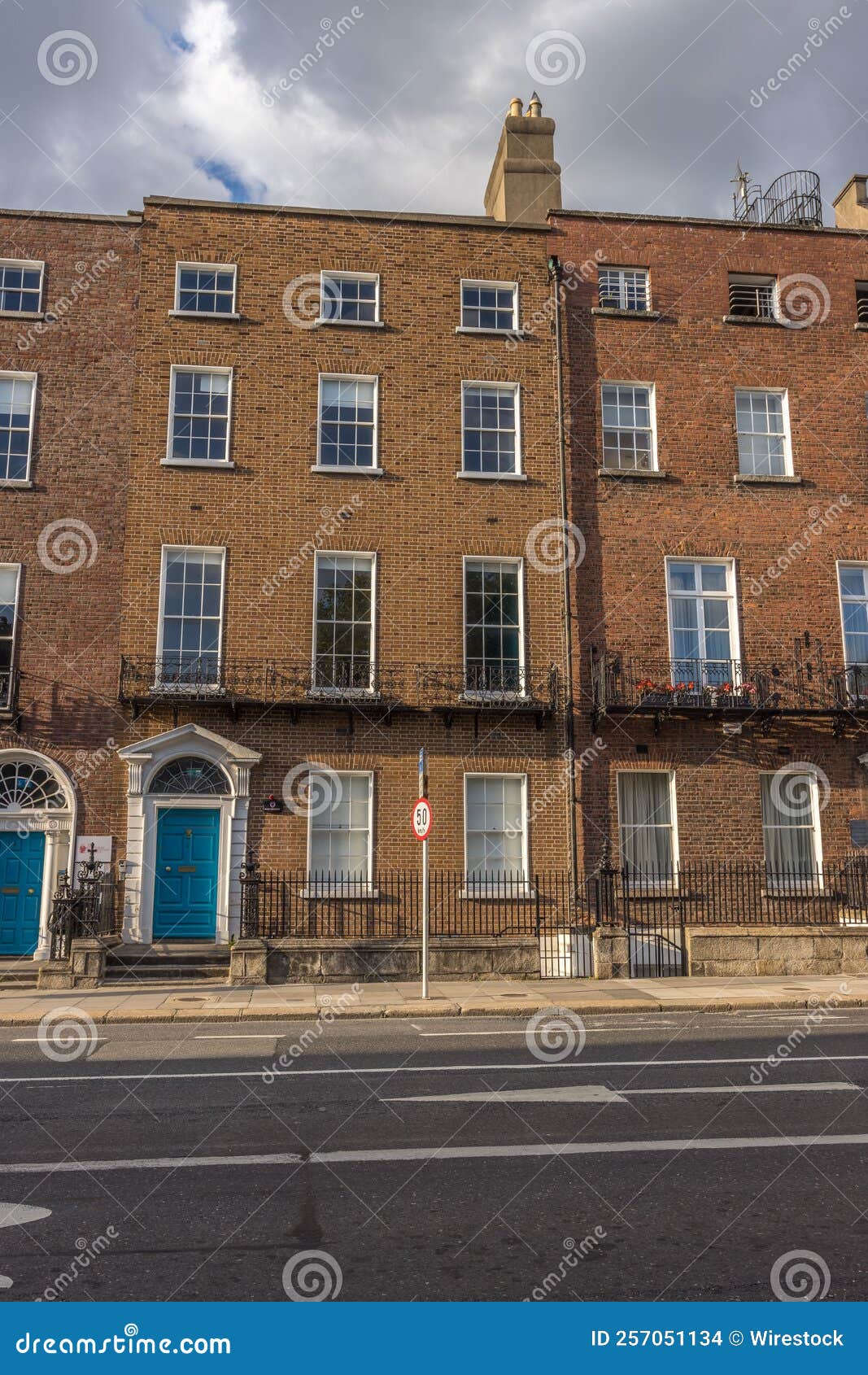 Tall Architectural Building Office in Dublin Editorial Stock Image