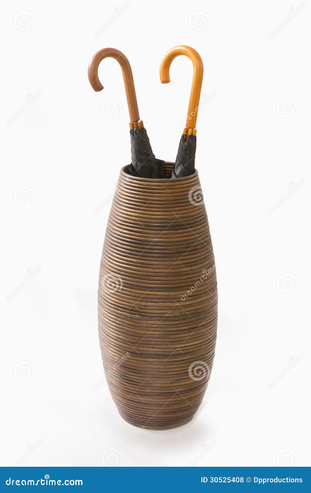 Tall Basket Filled with Umbrellas Stock Photo Image of black, objects