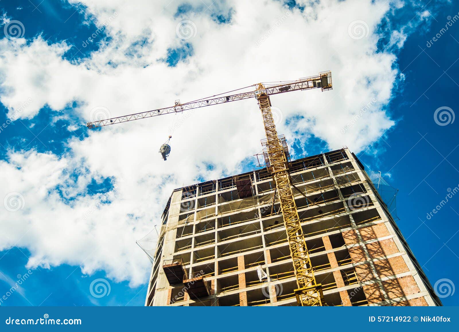 Crane Under Maintenance Routine Job By Crane Operator Or Technician, Fix And Service Crane With