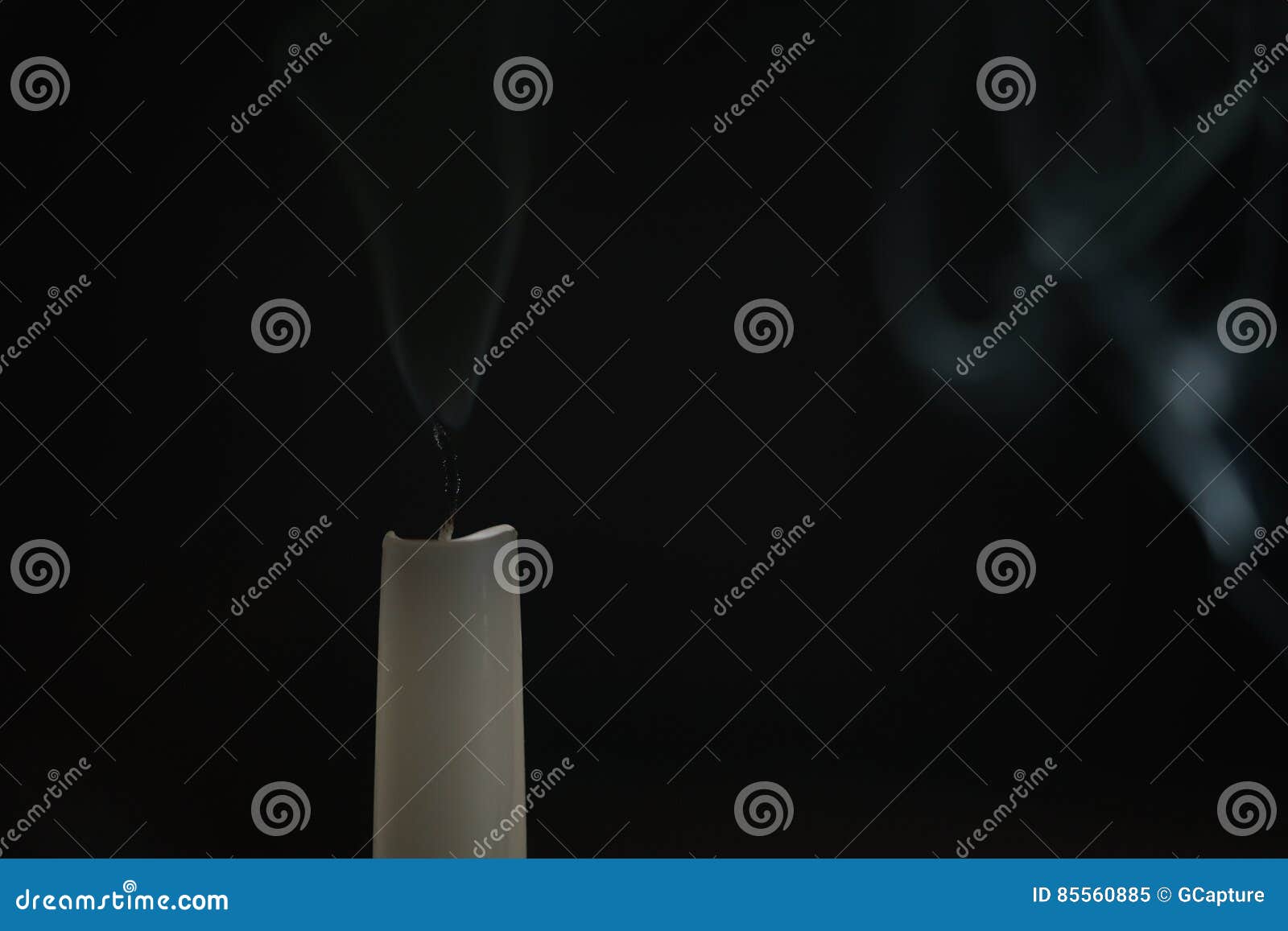 Tall Candle with Smoke Trail Stock Image Image of burning, belief
