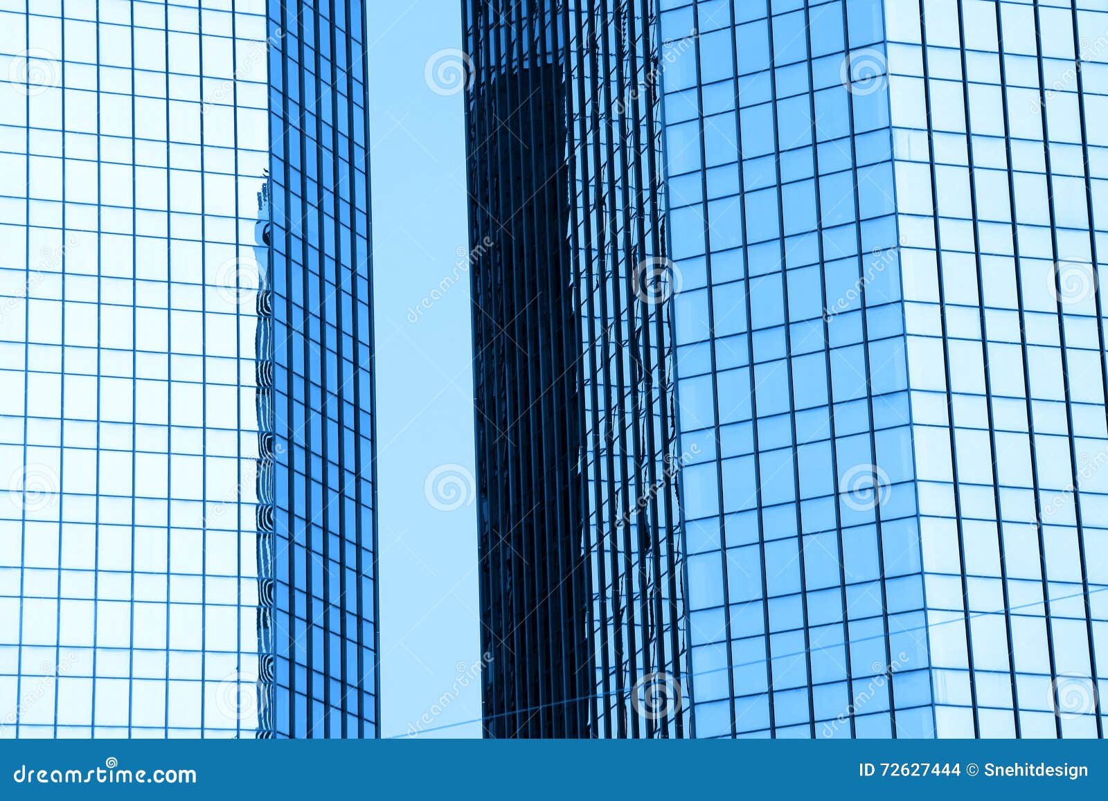 Tall glass buildings stock photo. Image of office, corporate 72627444