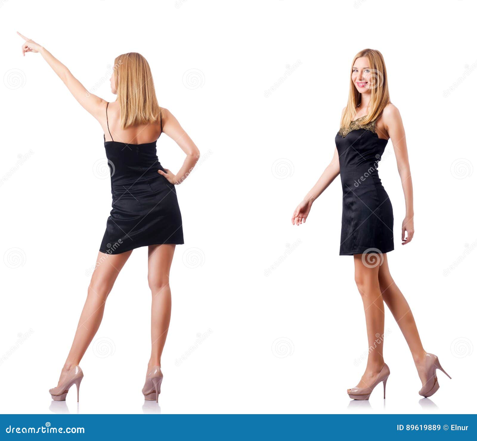 The Tall Model Isolated on the White Background Stock Image - Image of ...