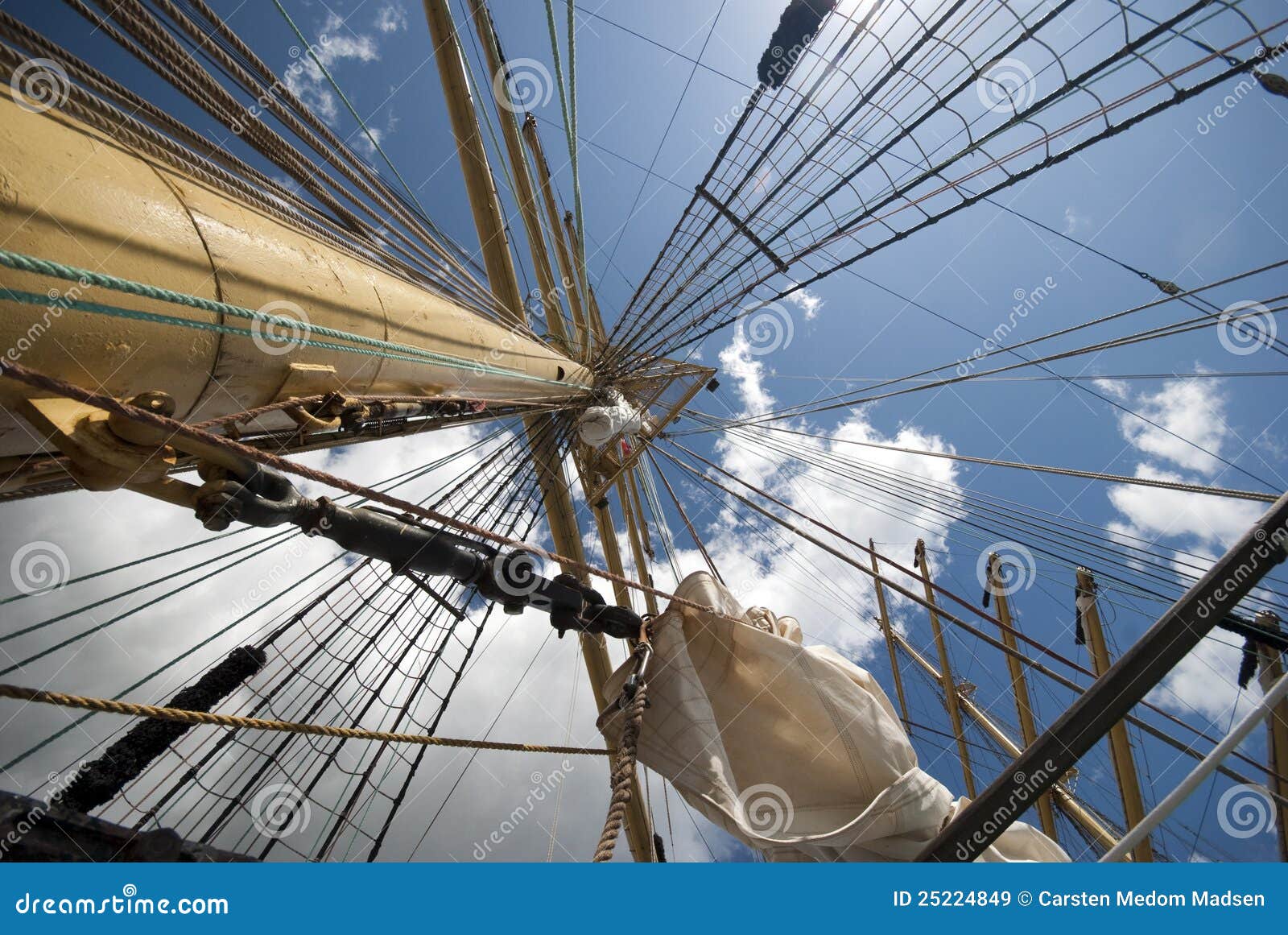 Tall ship mast stock image. Image of outdoors, secure 25224849
