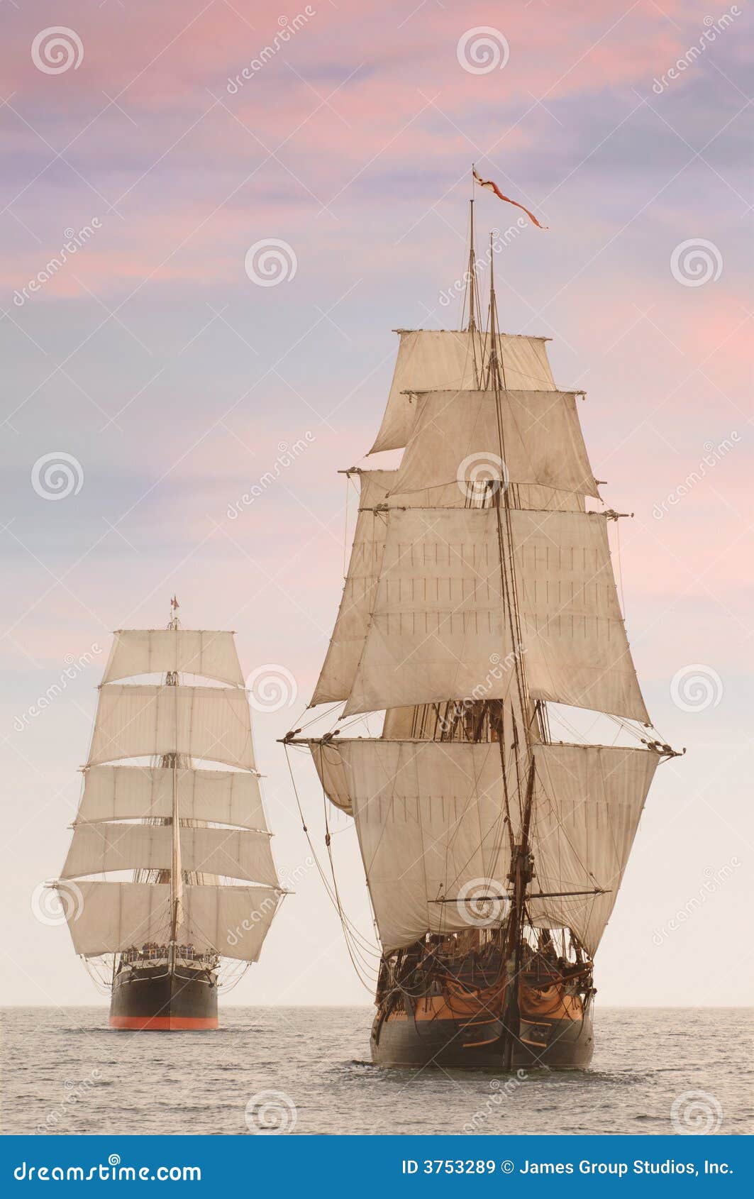 tall ships front view stock image. image of pirate, sails