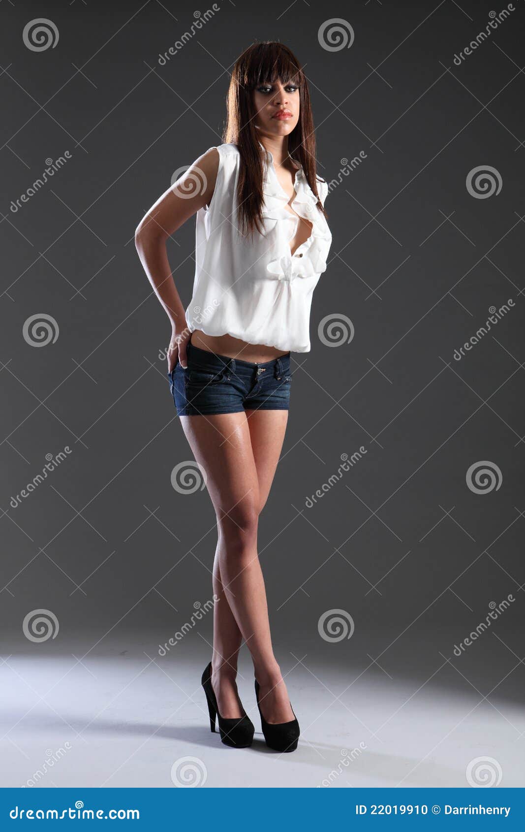 Full Body Multiracial Female Models Black Stock Photo 2340936213