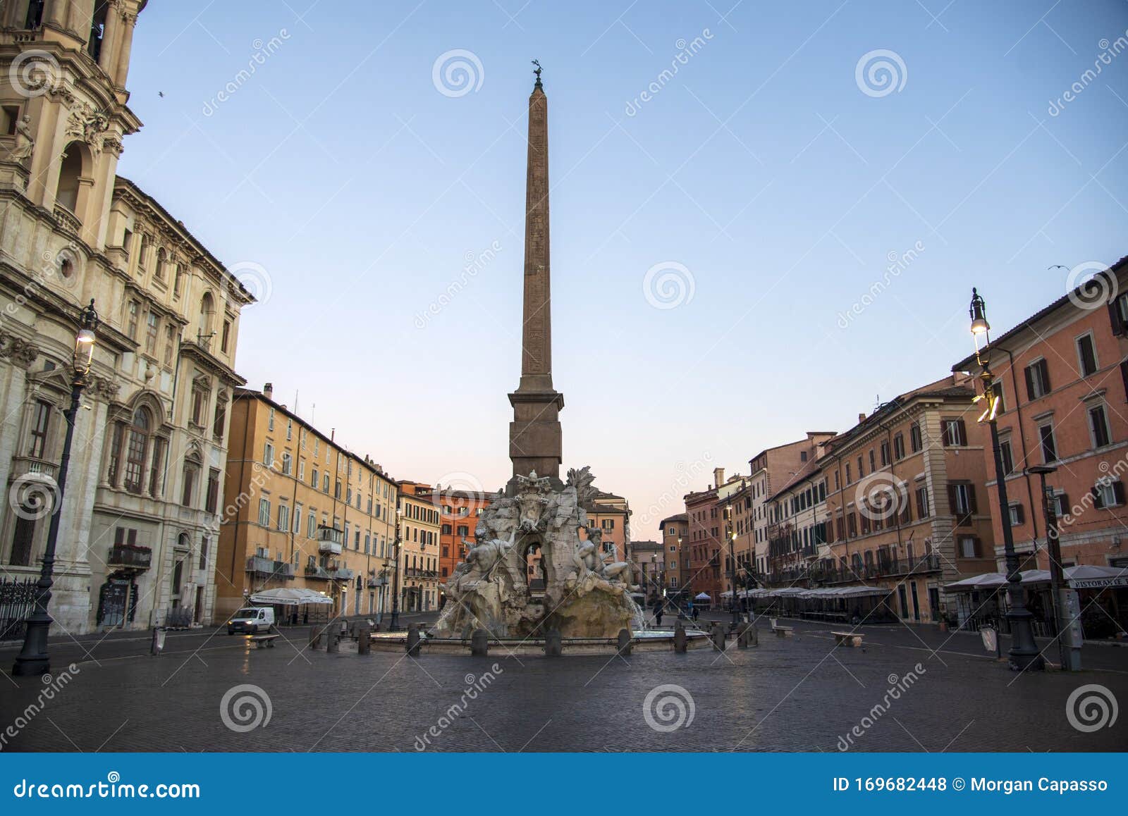 Tall statue stock photo. Image of grand, navona, sculpture 169682448