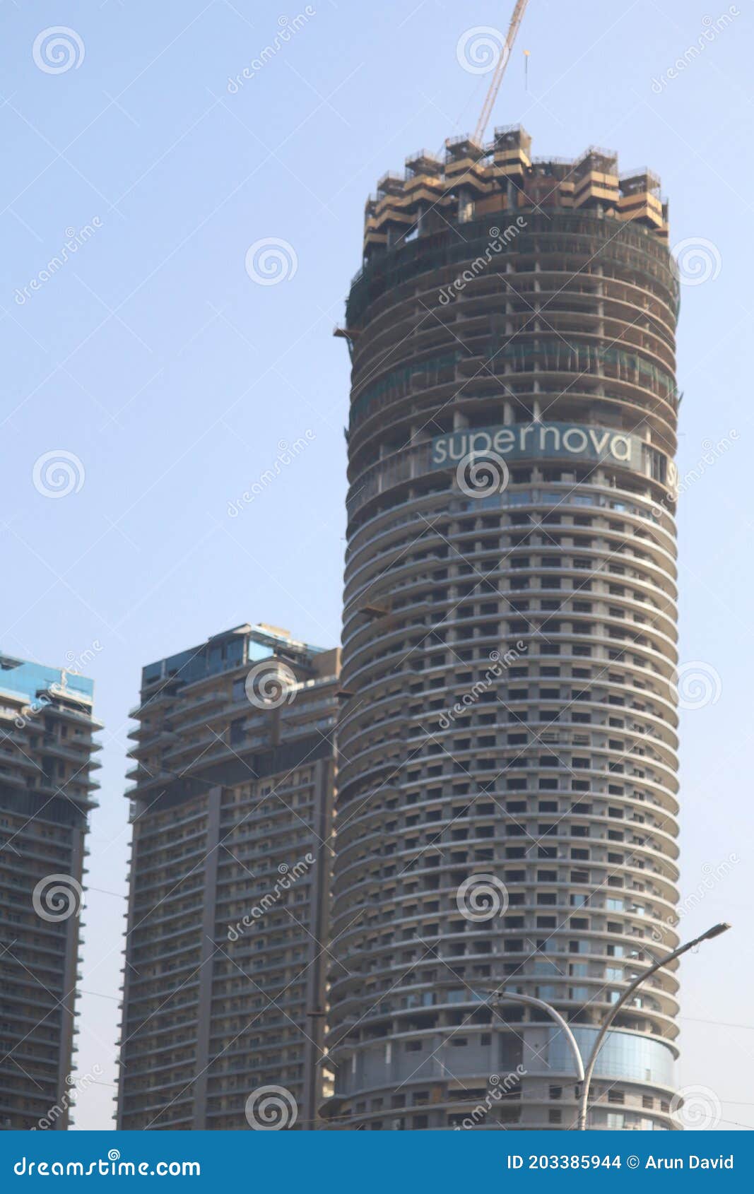 The Tallest Building in New Delhi Editorial Stock Image Image of city