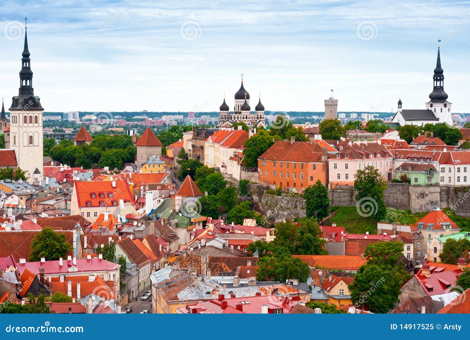 tallinn from above, estonia