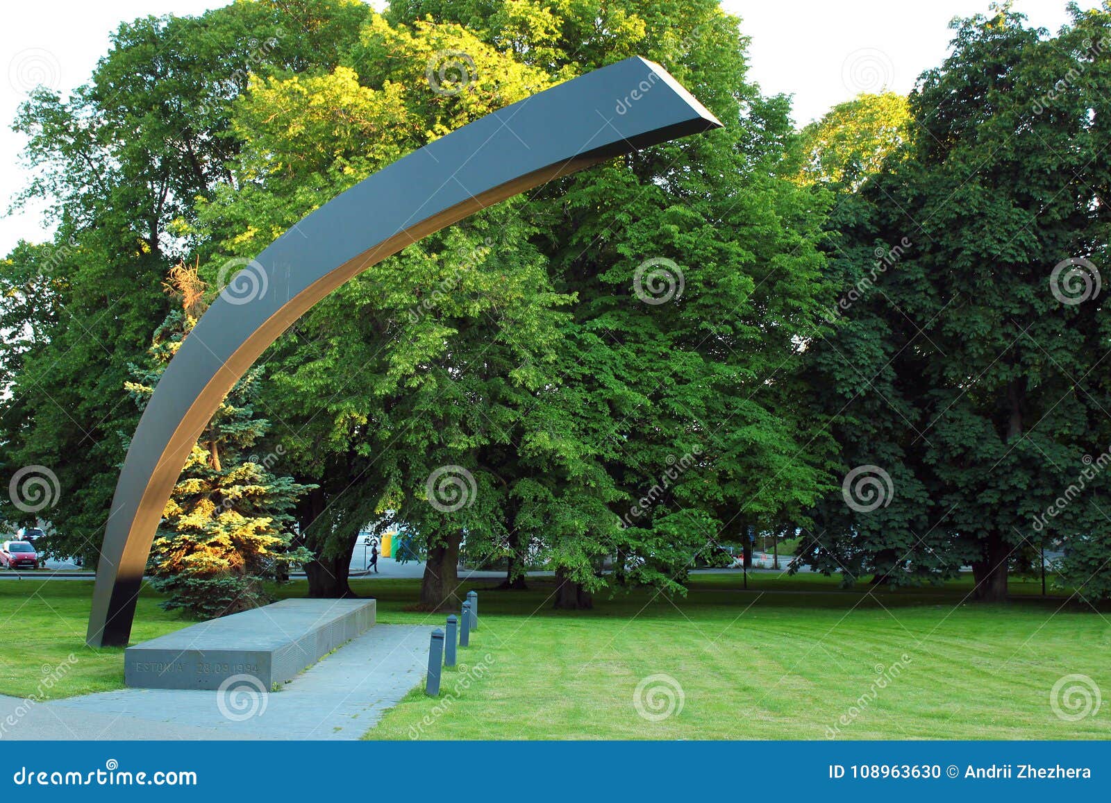 The Broken Line Memorial In Tallinn Estonia Editorial Image
