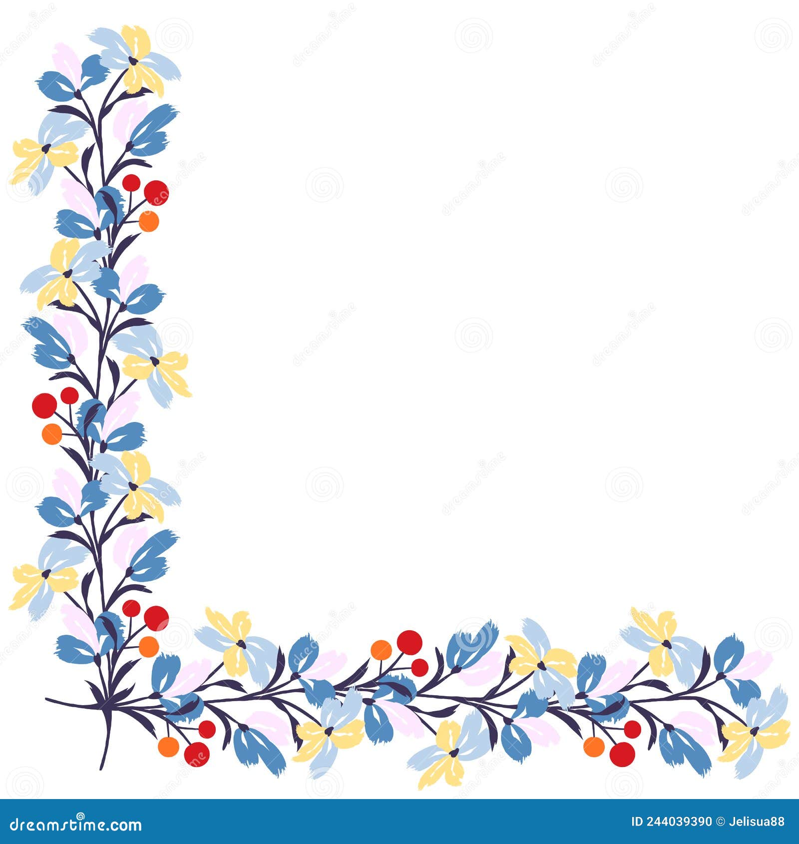 Tamaño De Borde De Marco De Flores A4 Formato A4. Patrón Floral. Fondo  Floral Lindo. Fondo Con Trazos De Pincel De Flores Ilustración del Vector -  Ilustración de extracto, floral: 244039390
