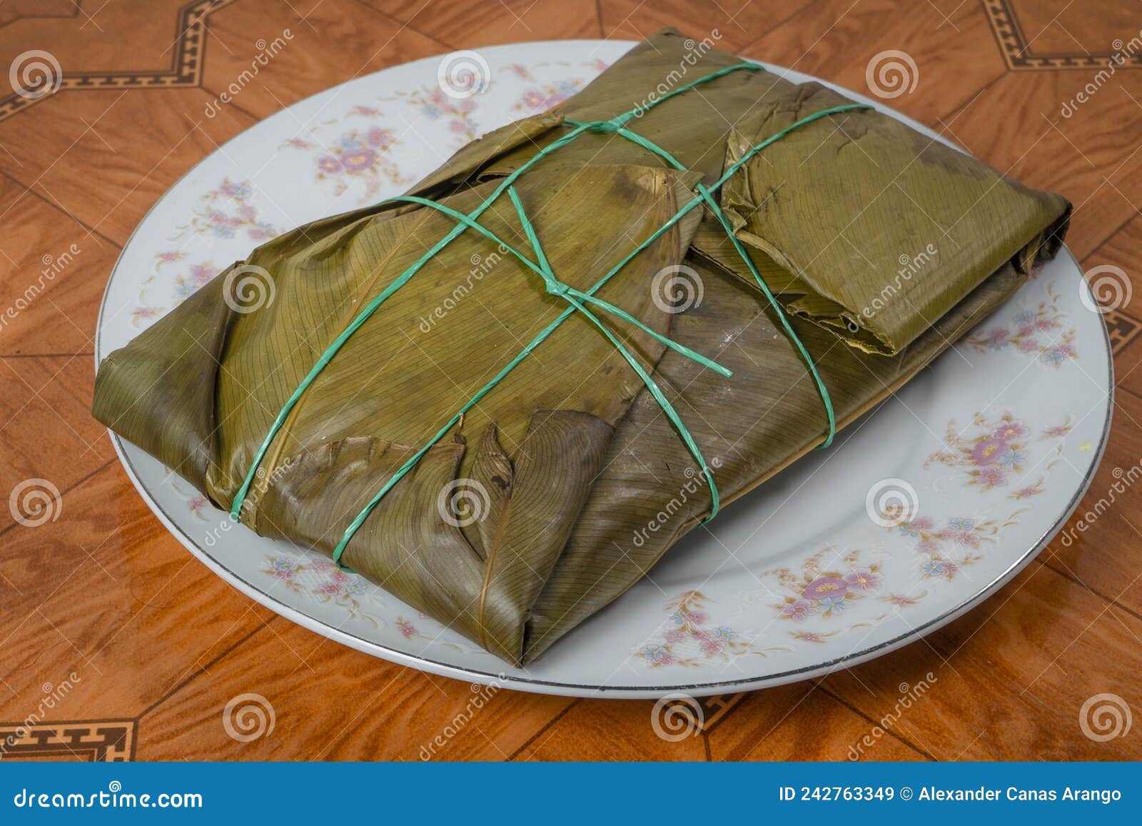 colombian tamale recipe with steamed banana leaves