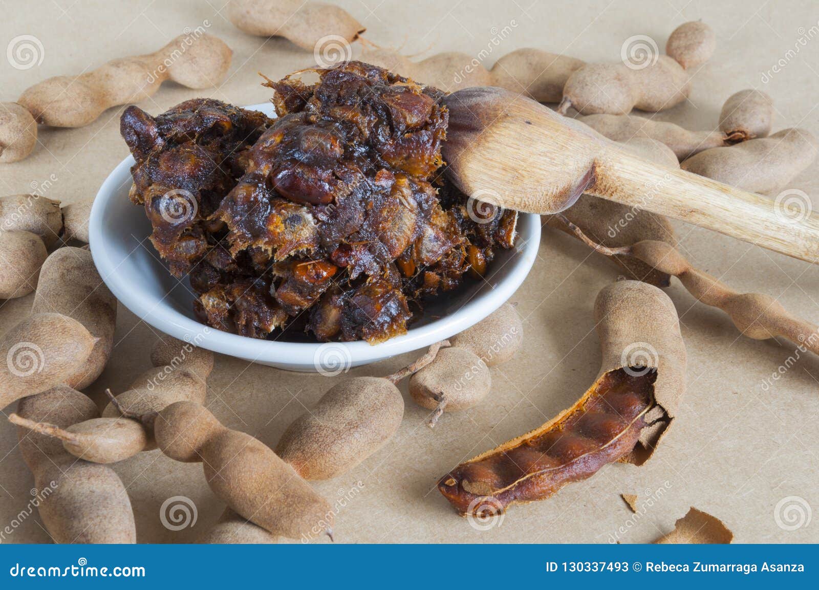 Tropical fruit tamarind stock image. Image of brown 130337493