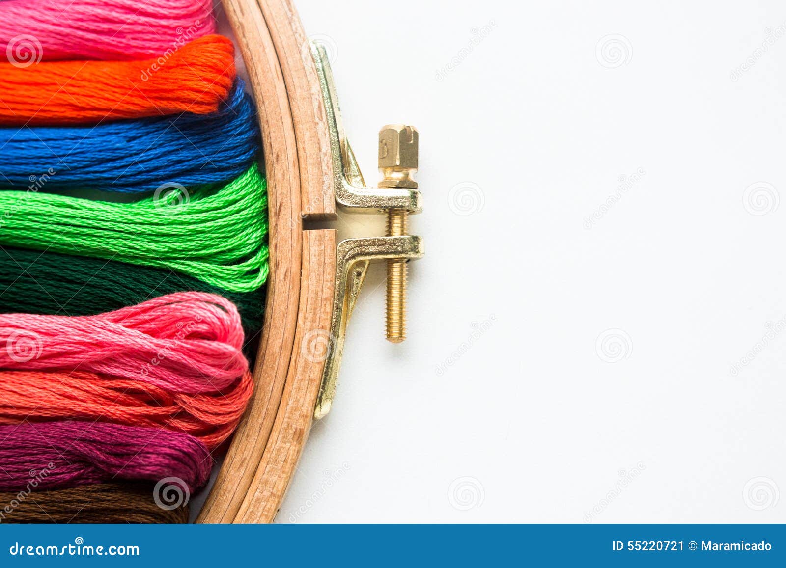 Tambour with Threads for Embroidery Stock Image Image of floss