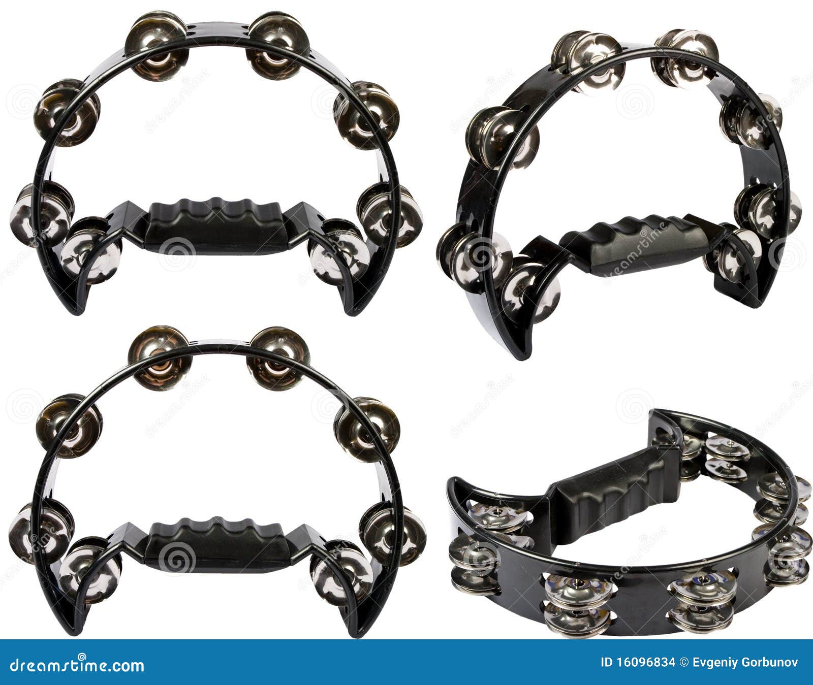Tambourine stock photo. Image of object, equipment, black 16096834