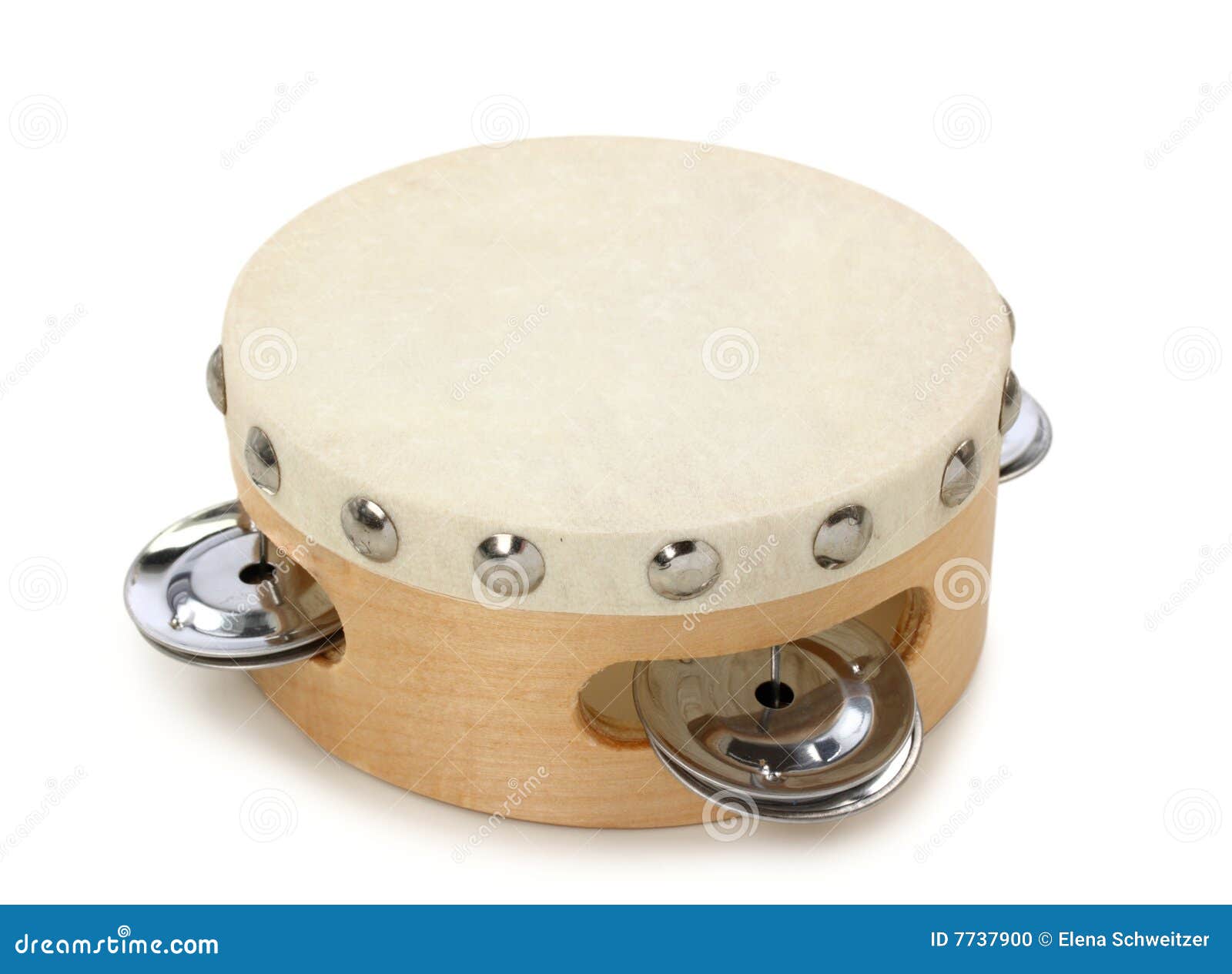 Tambourine stock photo. Image of game, wood, baby, skin 7737900
