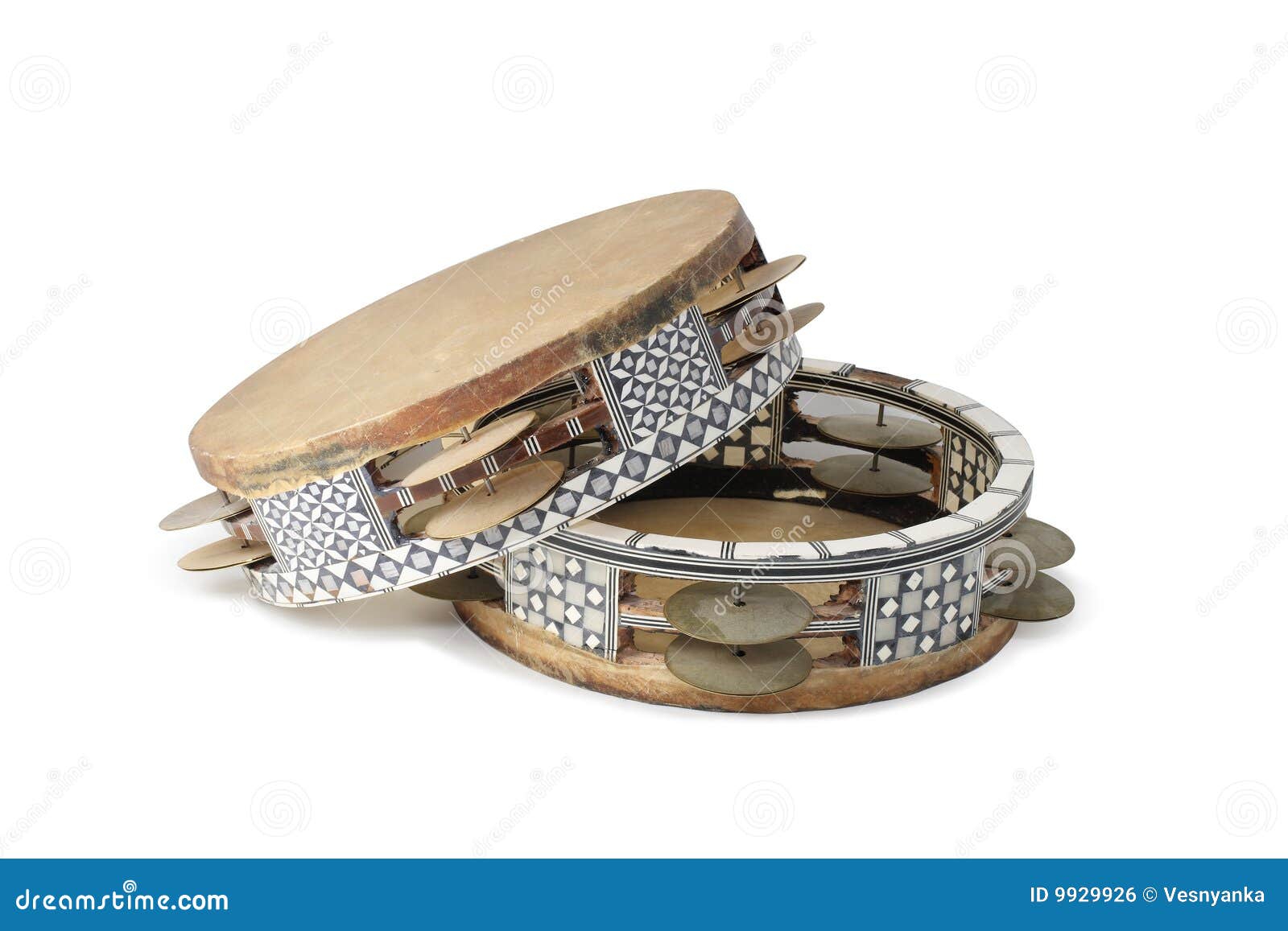 Tambourine stock photo. Image of indian, decor, instrument 9929926