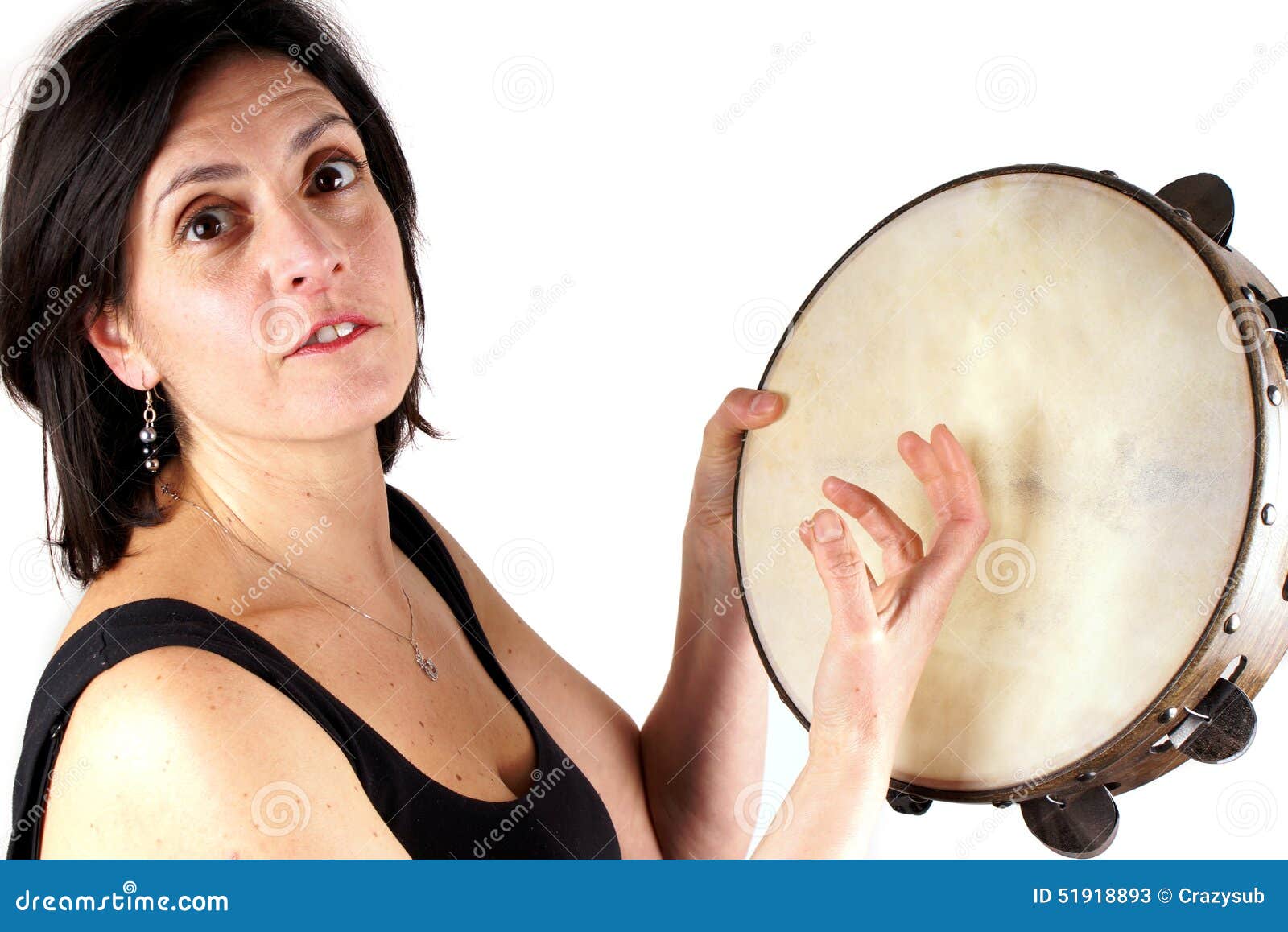 Tambourine stock image. Image of expression, artistic 51918893