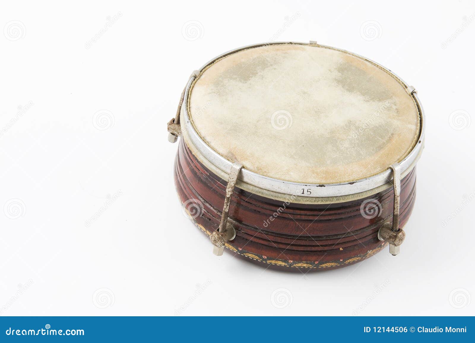 Tamburo indiano fotografia stock. Immagine di decorazione 12144506