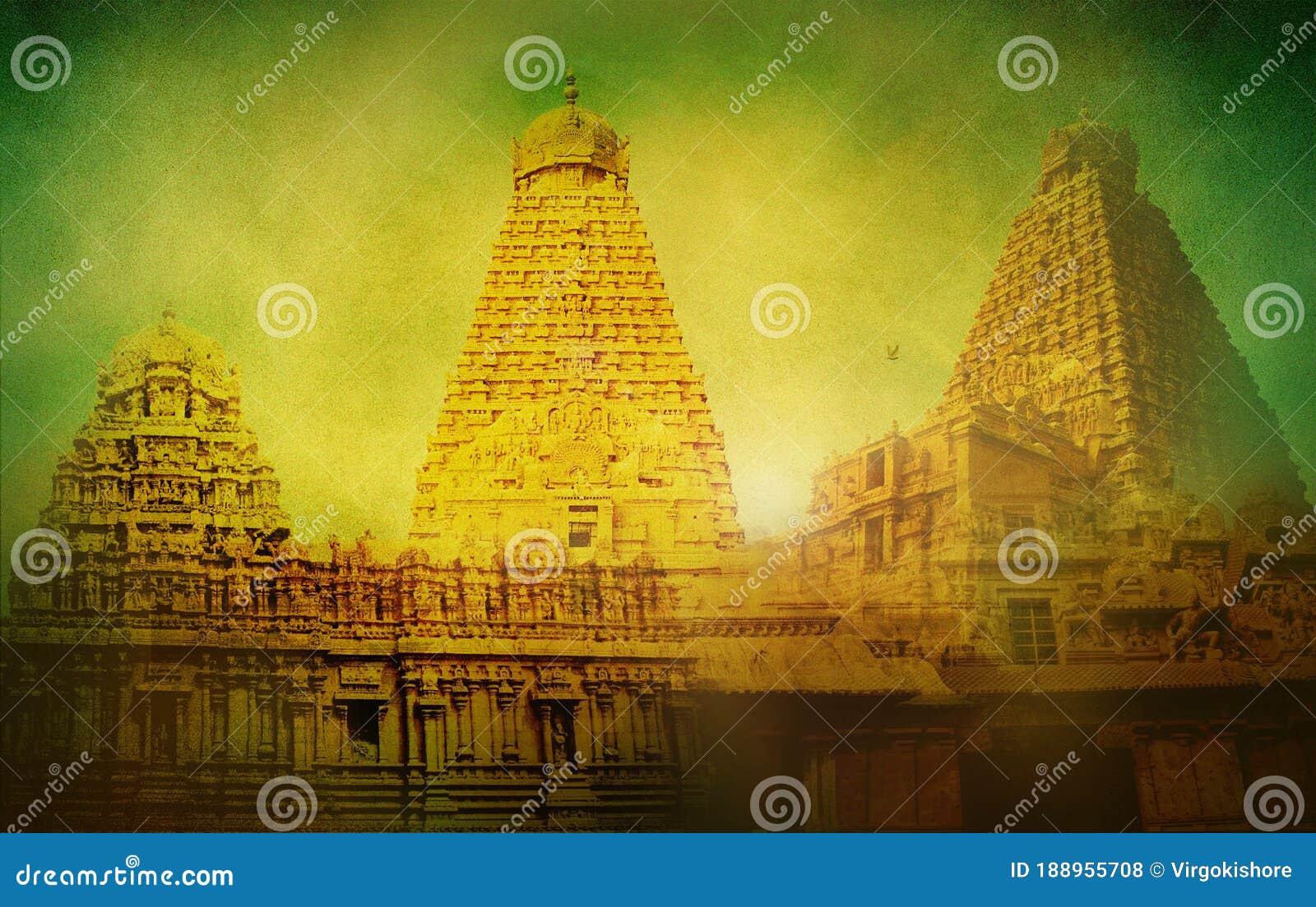 Tamil Nadu Ancient Temple, Tanjore Big Temple Brihadeshwara Temple in Tamil  Nadu, Temple Grunge Noise Textured Background Stock Illustration -  Illustration of culture, holy: 188955708
