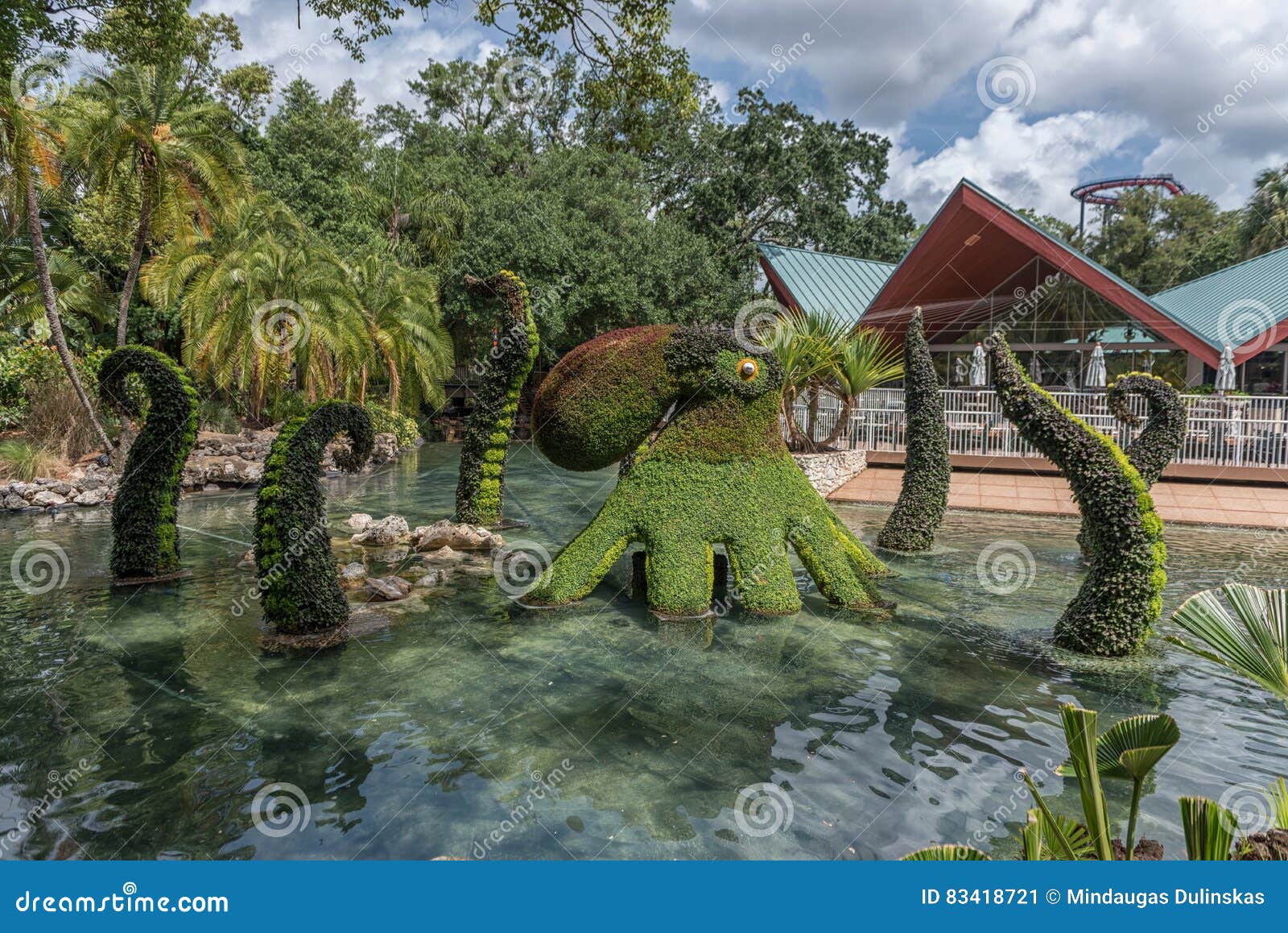 Tampa Florida 5 Mai 2015 Blumenverzierung In Busch Garten