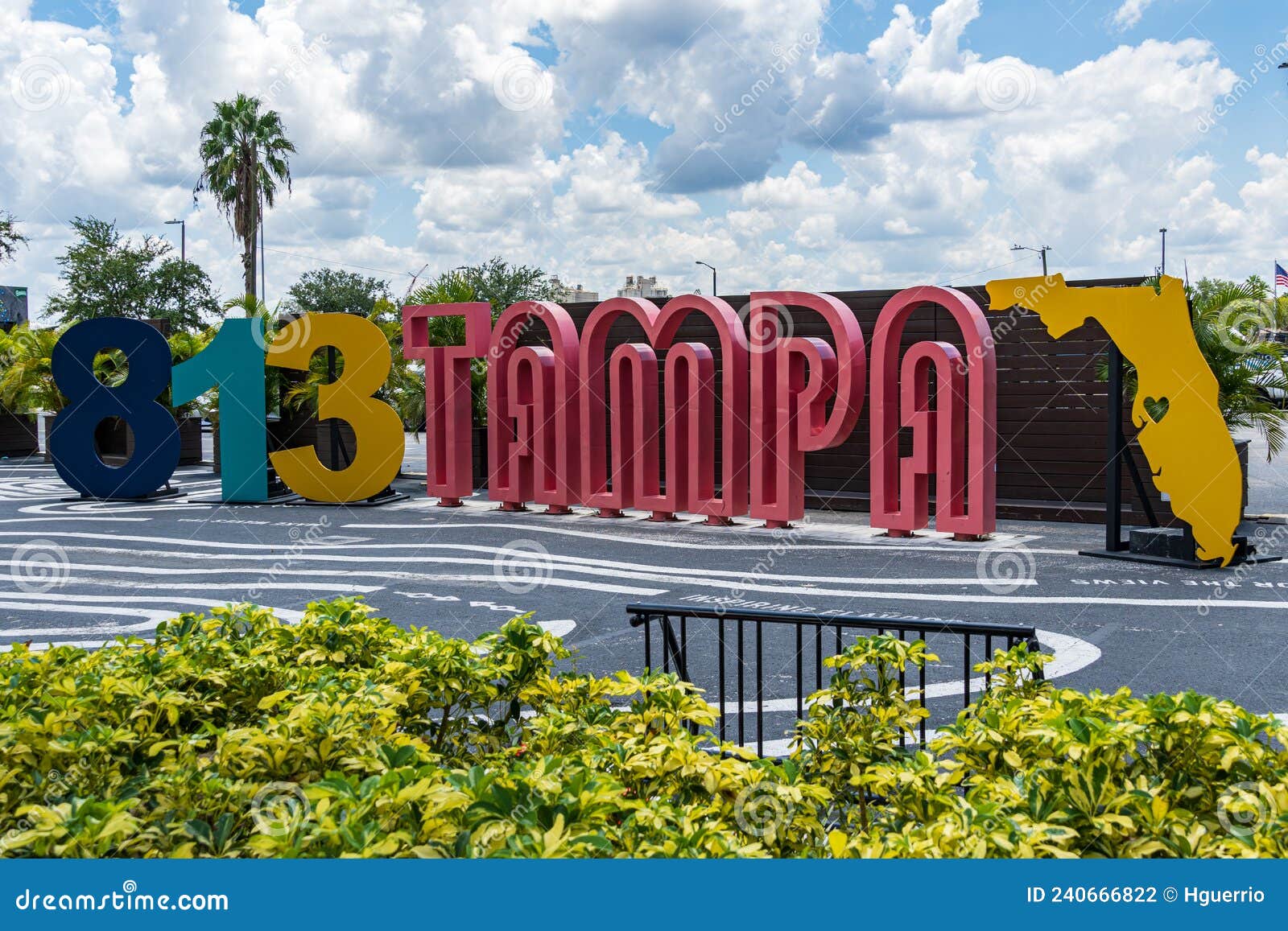 813 Tampa Sign, Celebrating the Area Code of Tampa Tampa, Florida