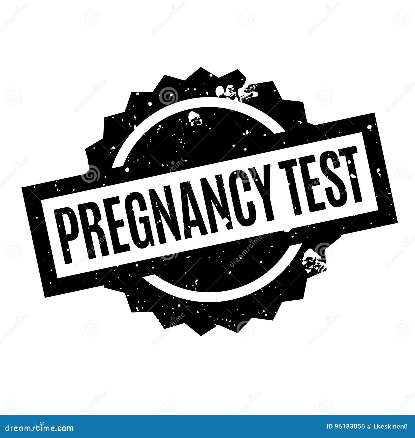 Tampon En Caoutchouc D'essai De Grossesse Illustration de Vecteur