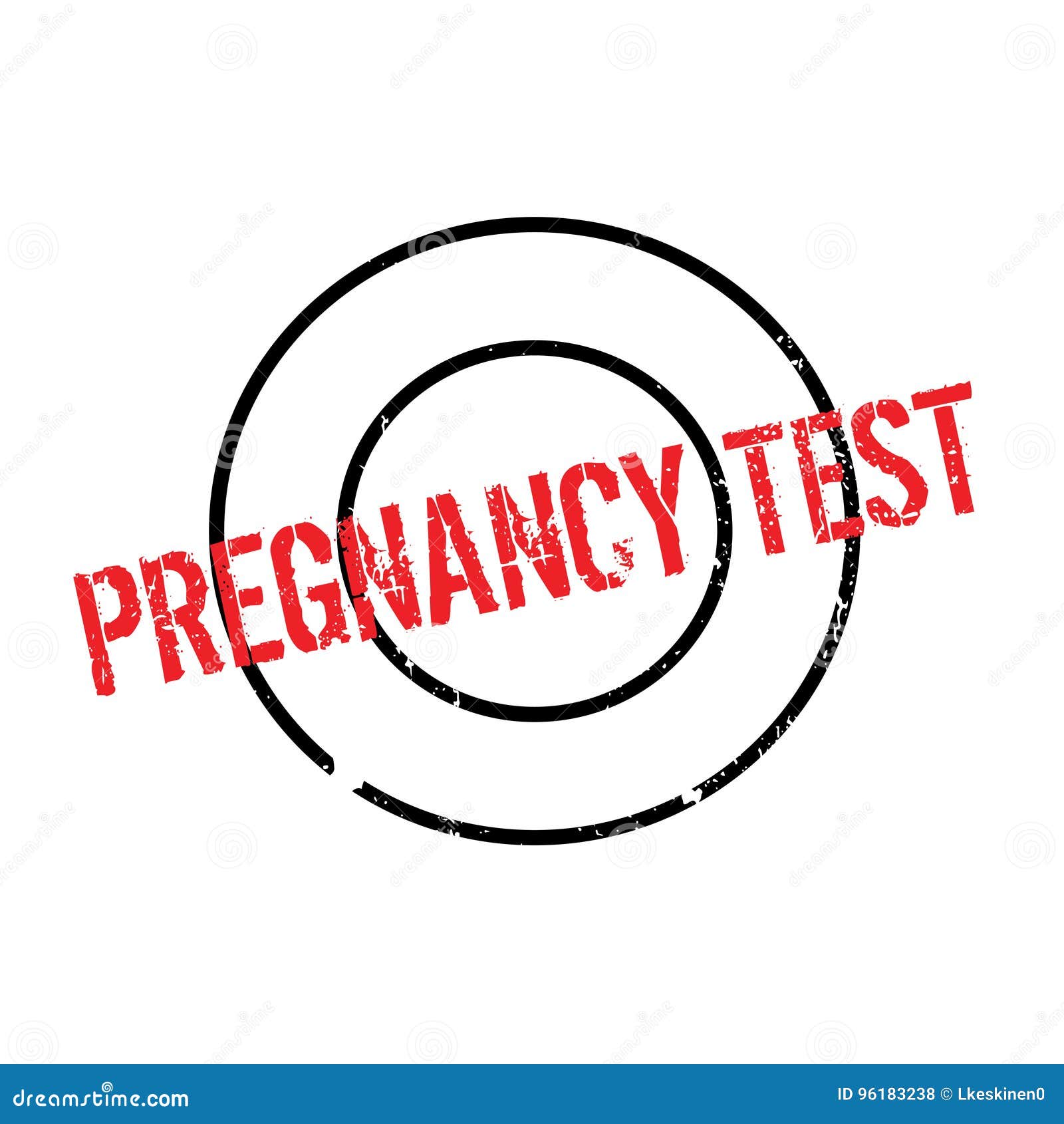 Tampon En Caoutchouc D'essai De Grossesse Illustration de Vecteur