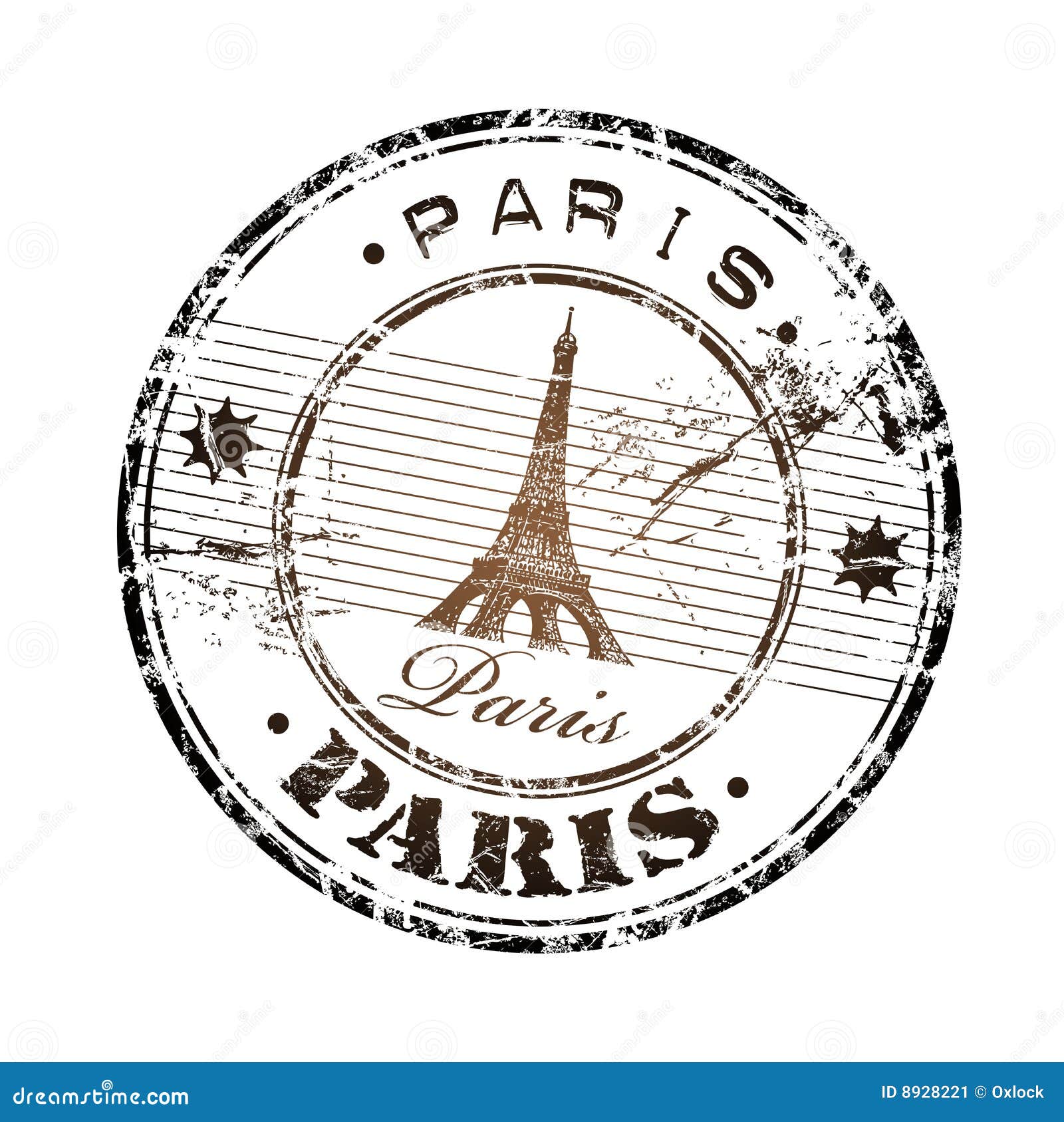 Tampon En Caoutchouc De Paris Image stock Image 8928221