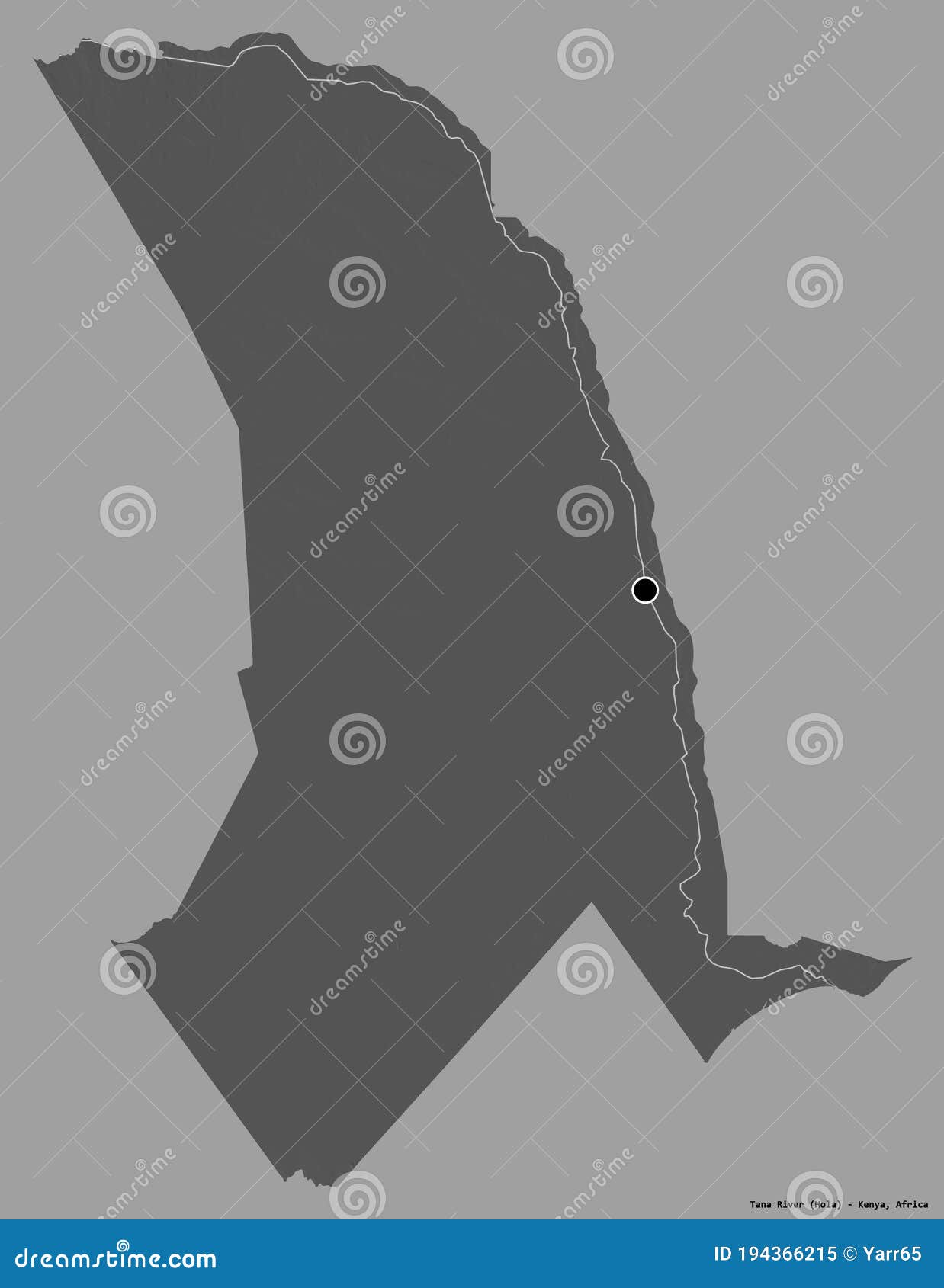 Tana River County Map Tana River, County Of Kenya, On Solid. Bilevel Stock Illustration -  Illustration Of Cartography, Land: 194366215