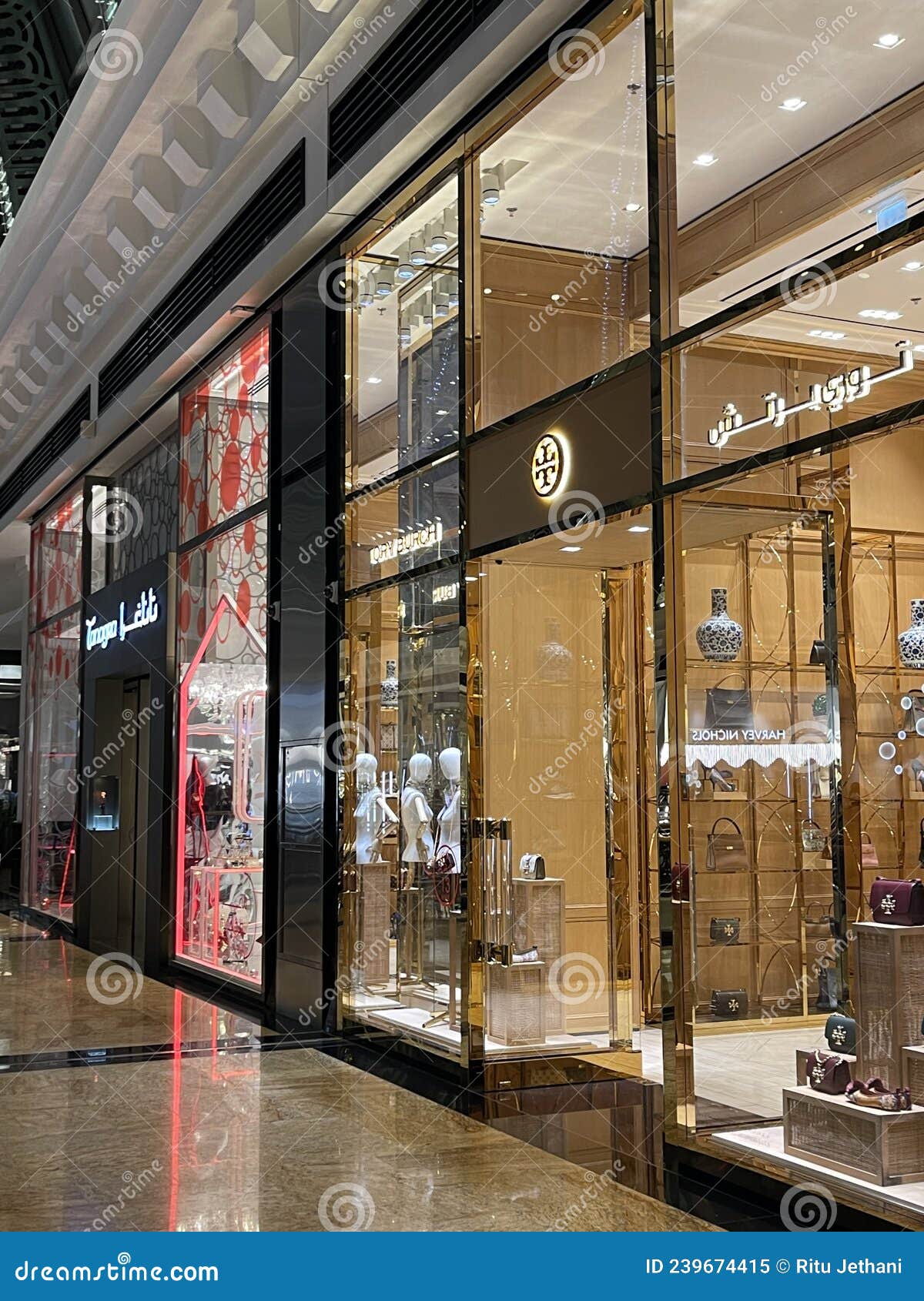 Tanagra and Tory Burch Store at Mall of the Emirates in Dubai, UAE  Editorial Image - Image of east, athletica: 239674415