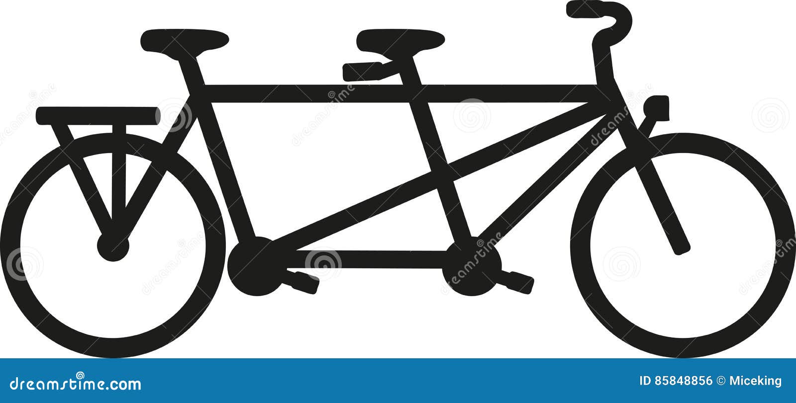Tandem bike stock vector. Illustration of mountain, racing 85848856