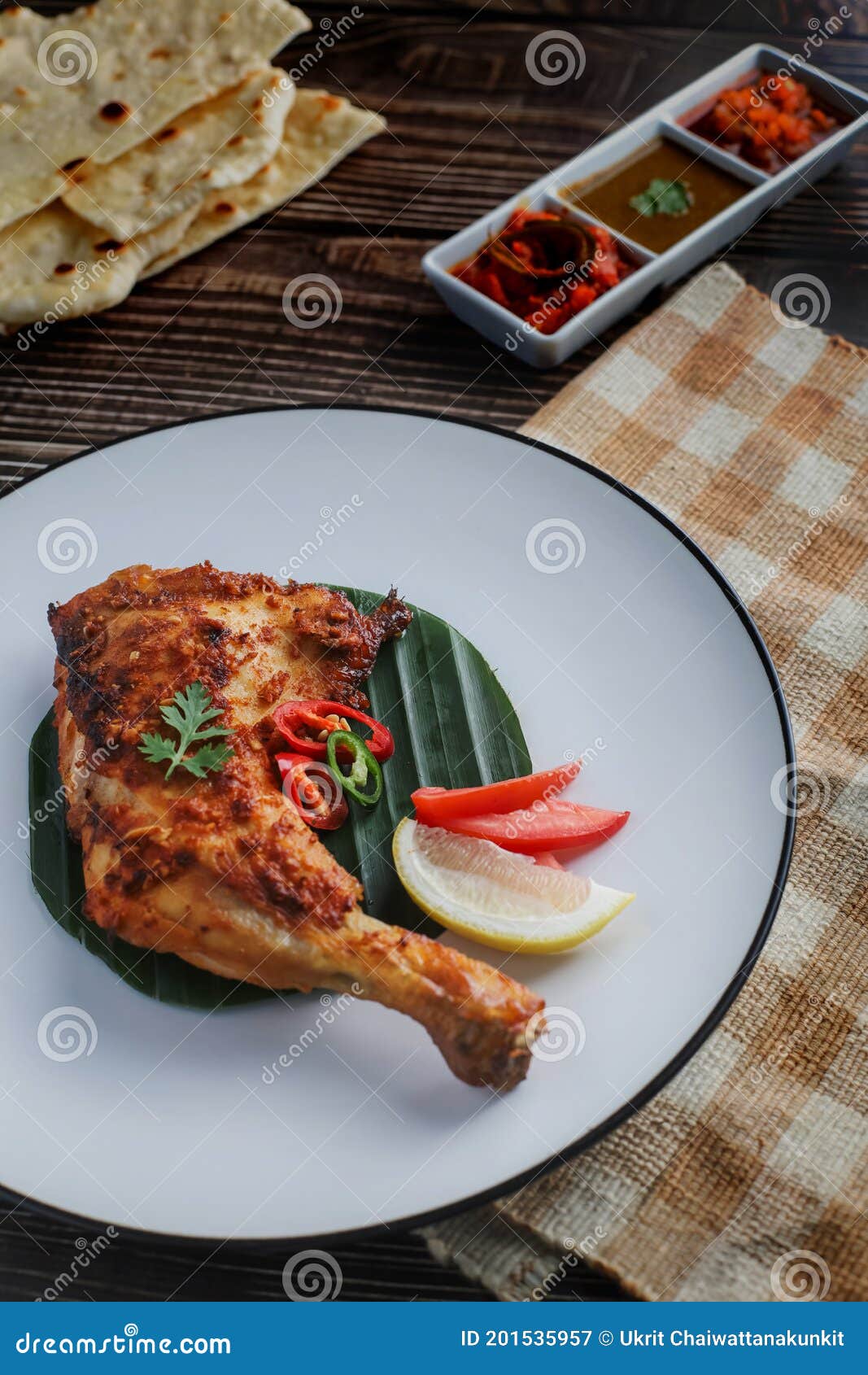 Tandoori Chicken. Indian Barbecue Chicken Stock Image - Image of ...