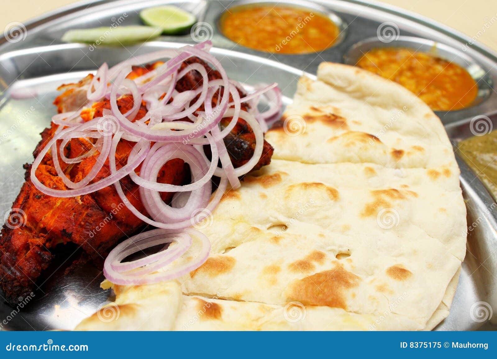 Tandoori Chicken and Naan Bread Stock Image Image of cuisine, food
