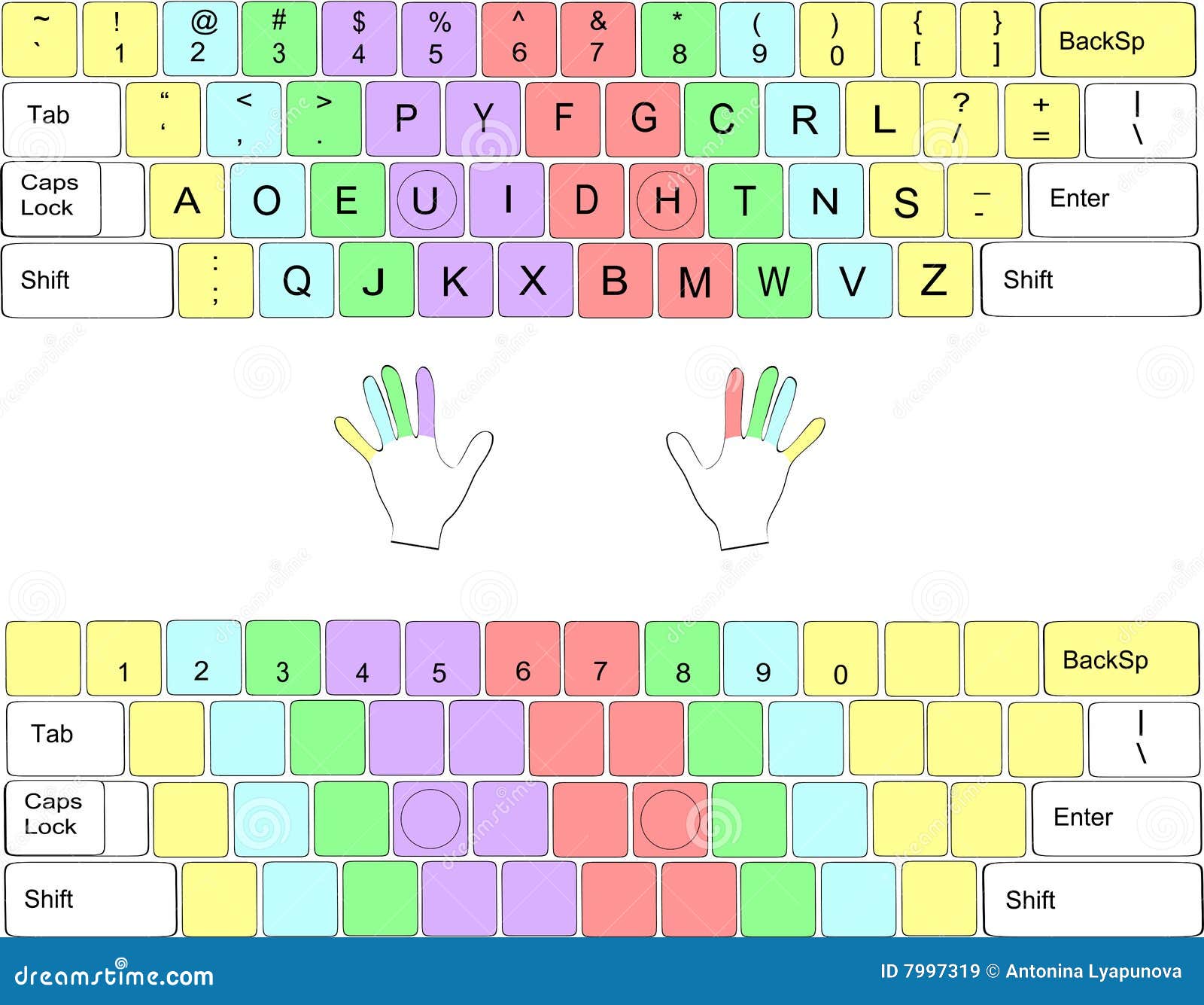 Tangentbord vektor illustrationer. Illustration av detalj 7997319