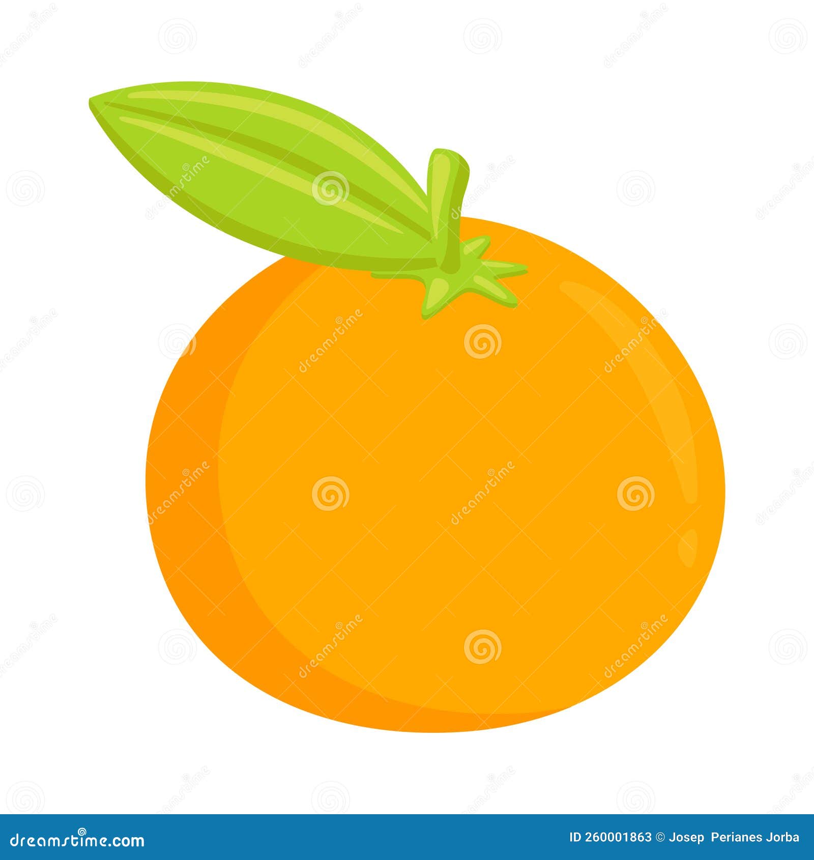 Tangerine Fruit Sign Emoji Icon Illustration. Orange Vector Symbol ...