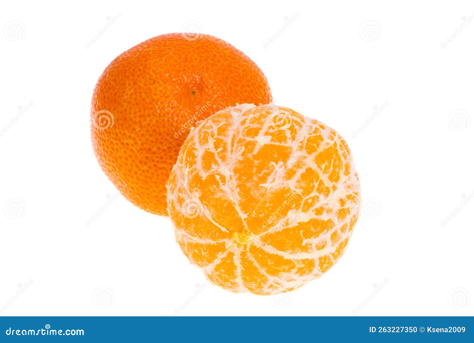 Tangerine Greengrocery Isolated Stock Photo Image of white, eating