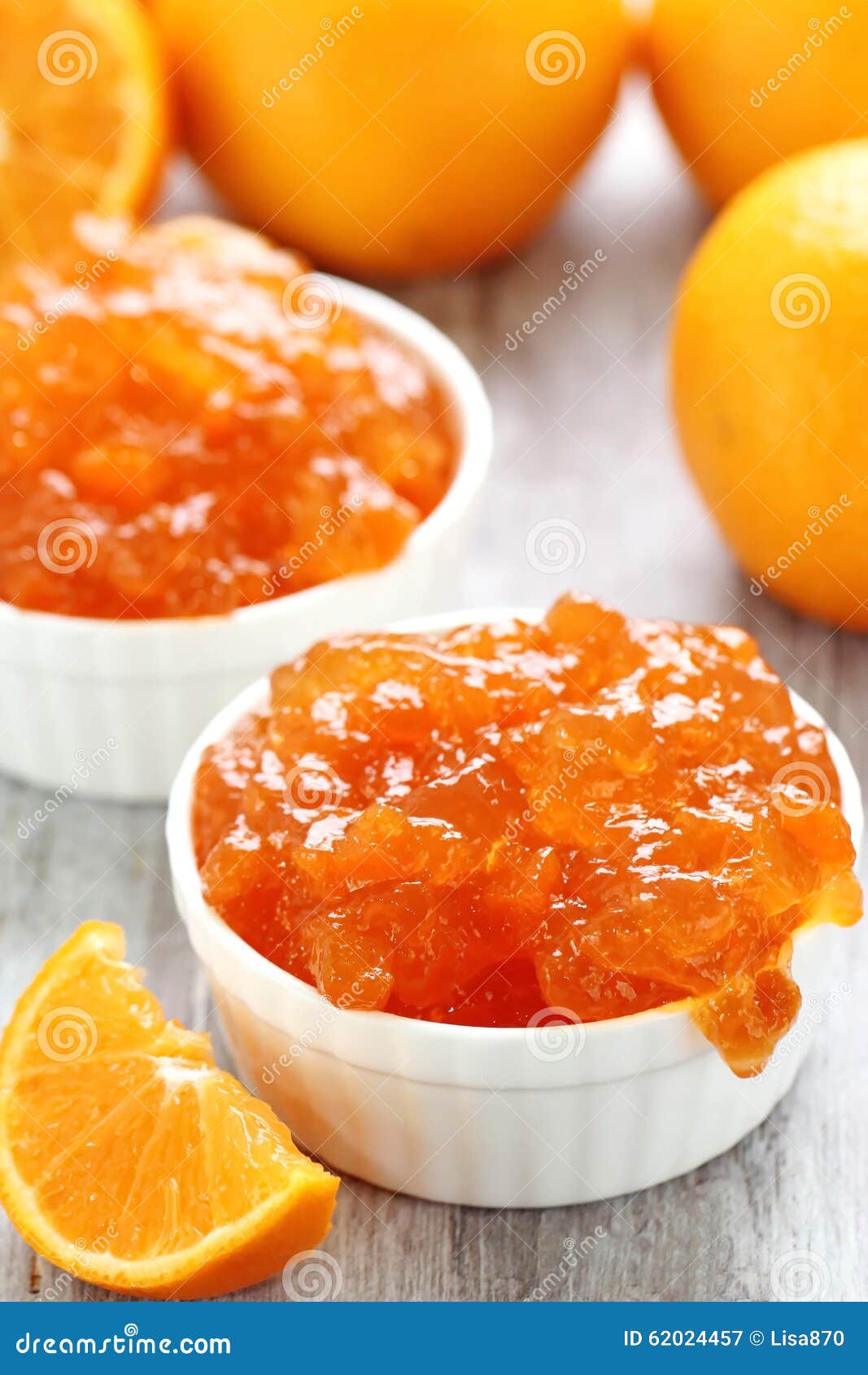 Tangerine Jam with Fresh Fruit Stock Image Image of breakfast
