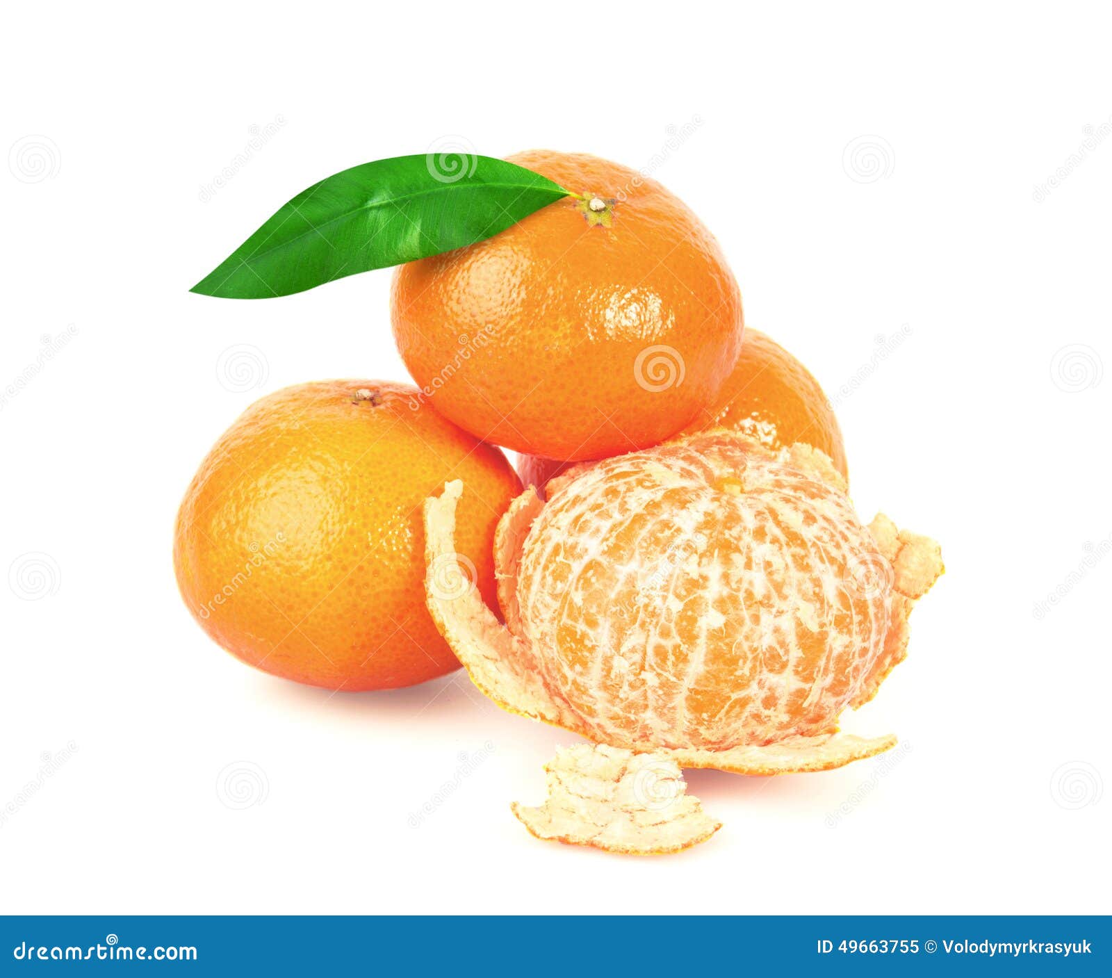 Tangerine or Mandarin Fruit Stock Image Image of isolated, freshness