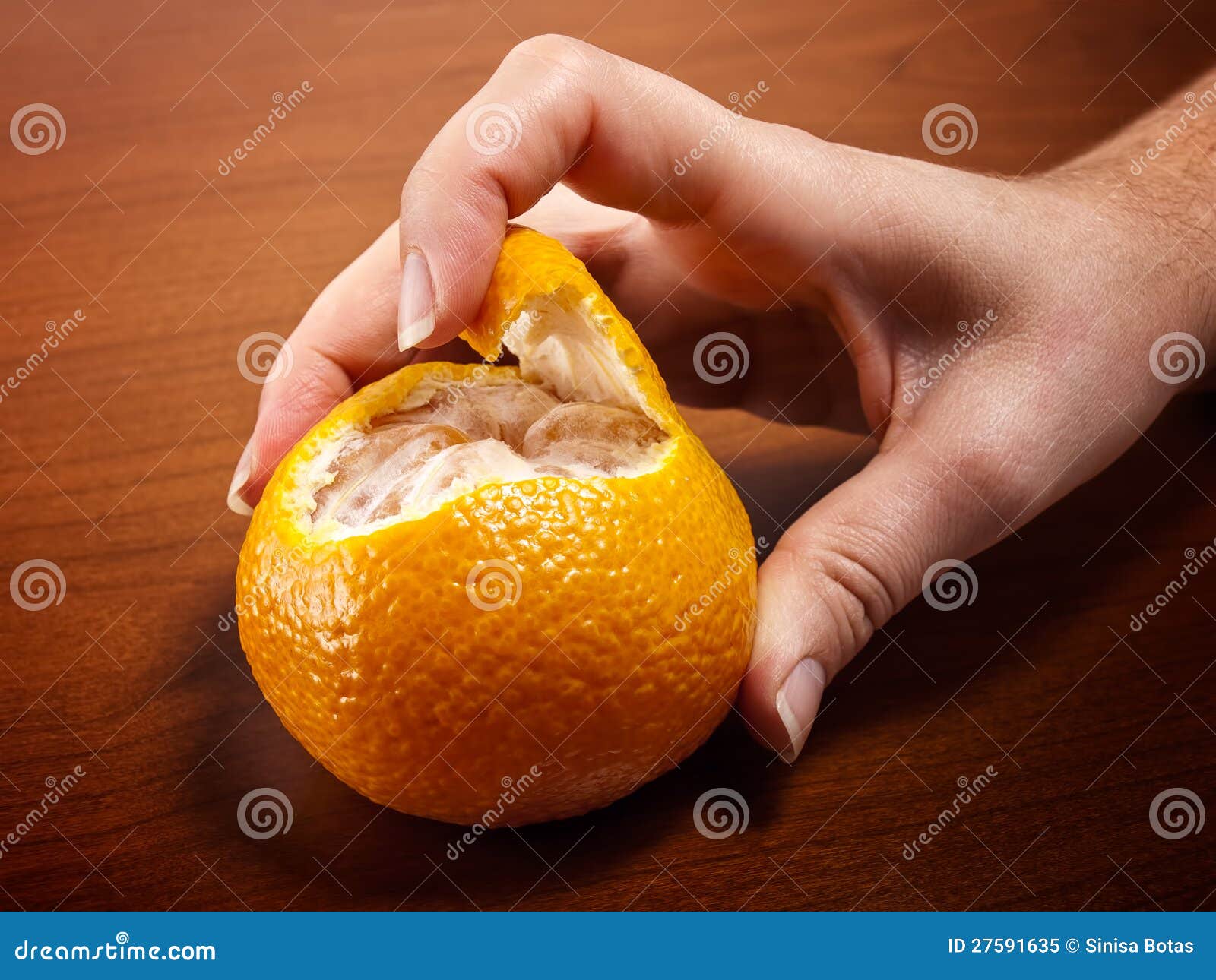 Tangerine peeling stock image. Image of organic, macro 27591635
