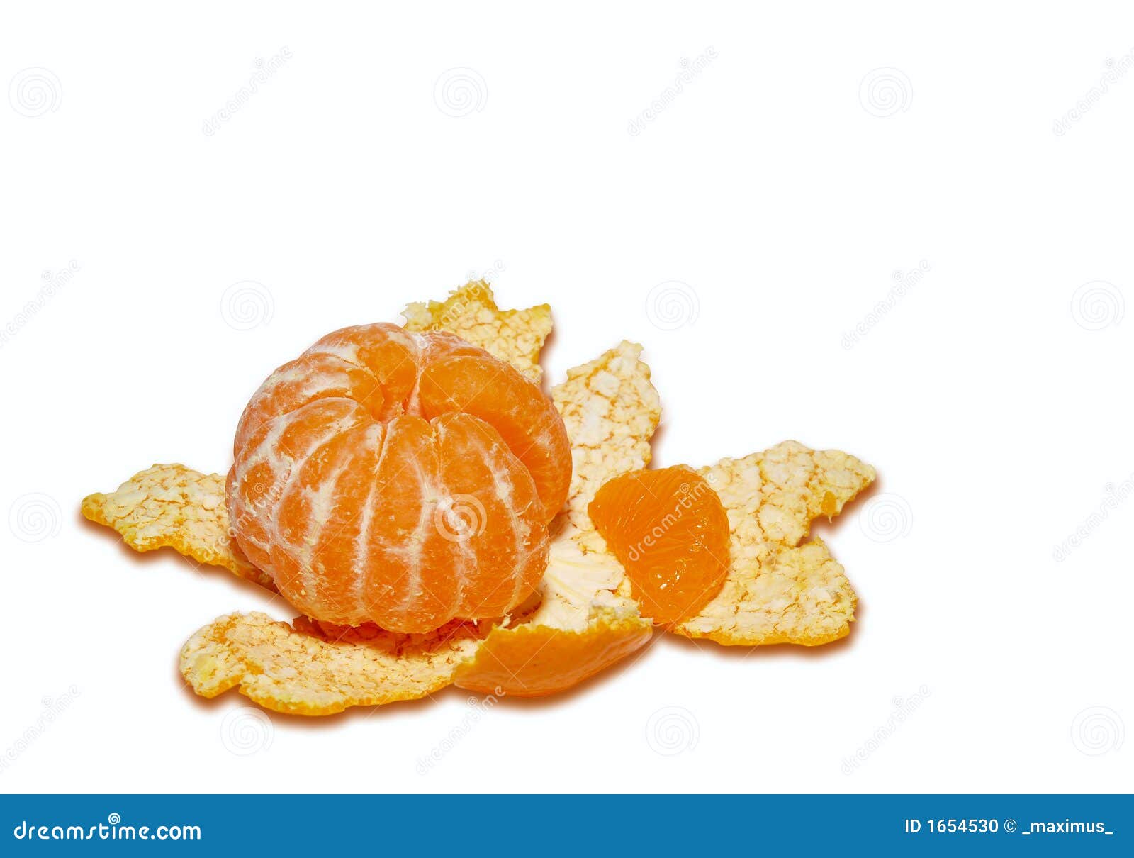 Tangerine and Rind Isolated Stock Photo Image of fruits, mandarins